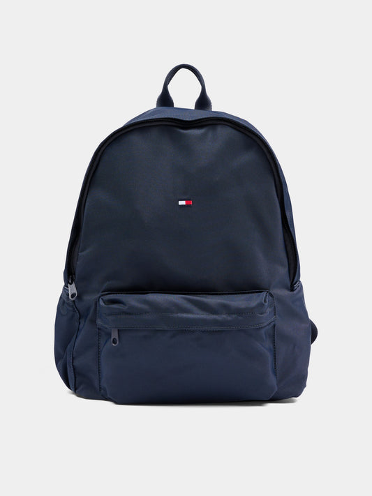 Zaino blu per bambini con Tommy flag,Tommy Hilfiger Junior,KA0KA00017 DW6