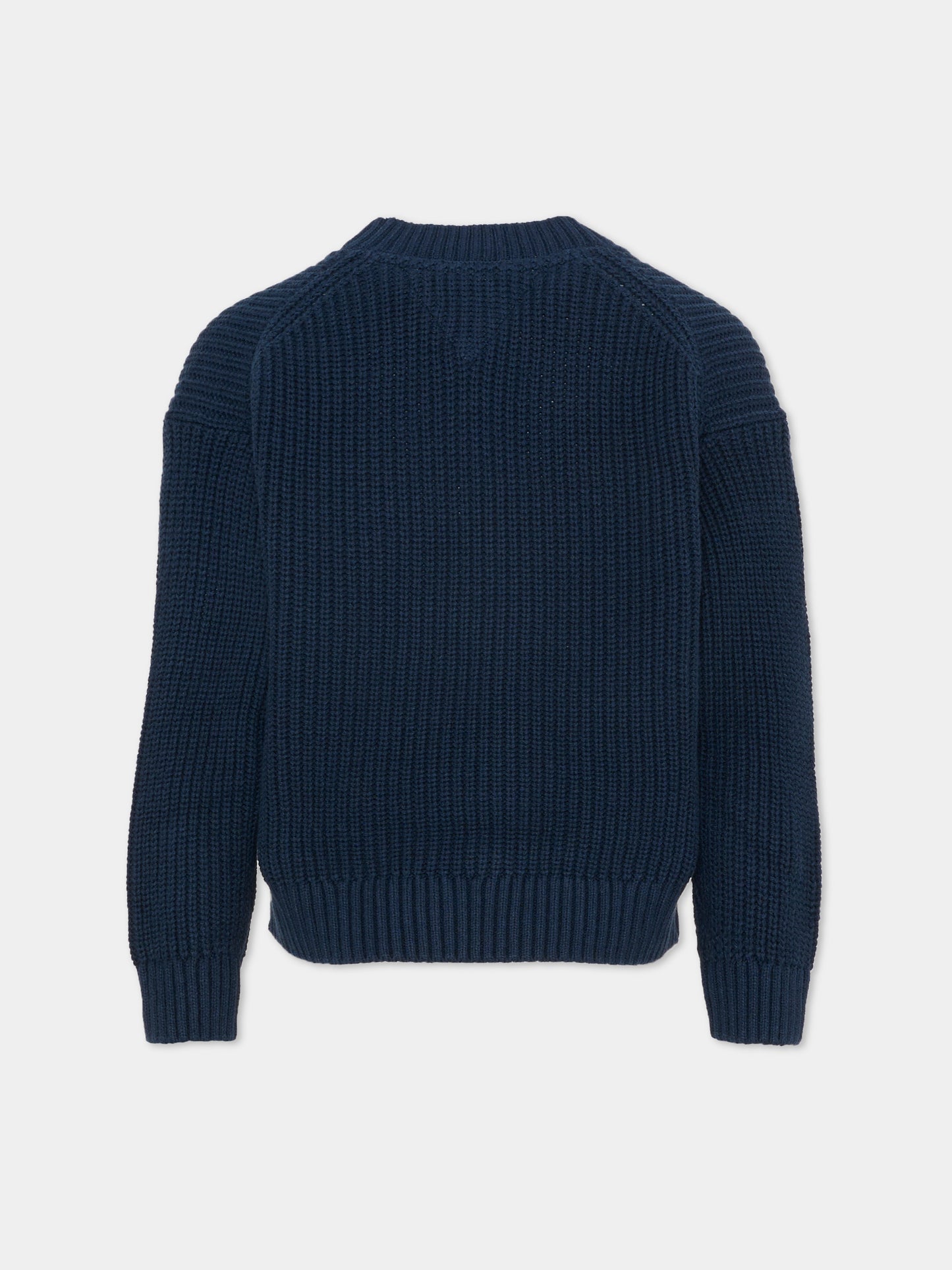 Maglione blu per bambini con logo,Tommy Hilfiger Junior,KB0KB10071 C1G