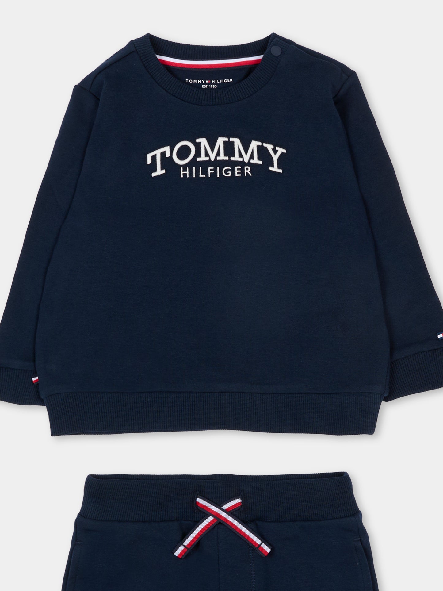 Completo sportivo blu per neonato logo,Tommy Hilfiger Junior,KN0KN02162 C1G