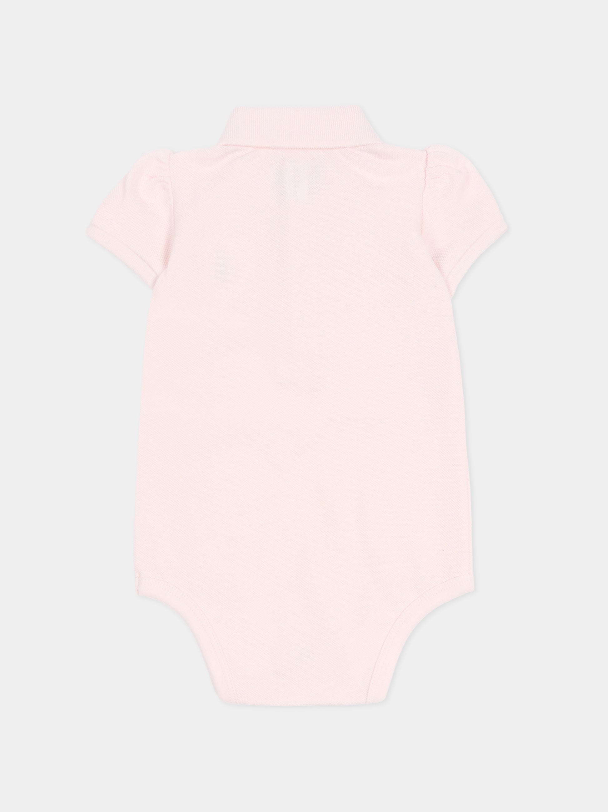 Set body rosa per neonata con cavallino,Ralph Lauren Kids,981613001