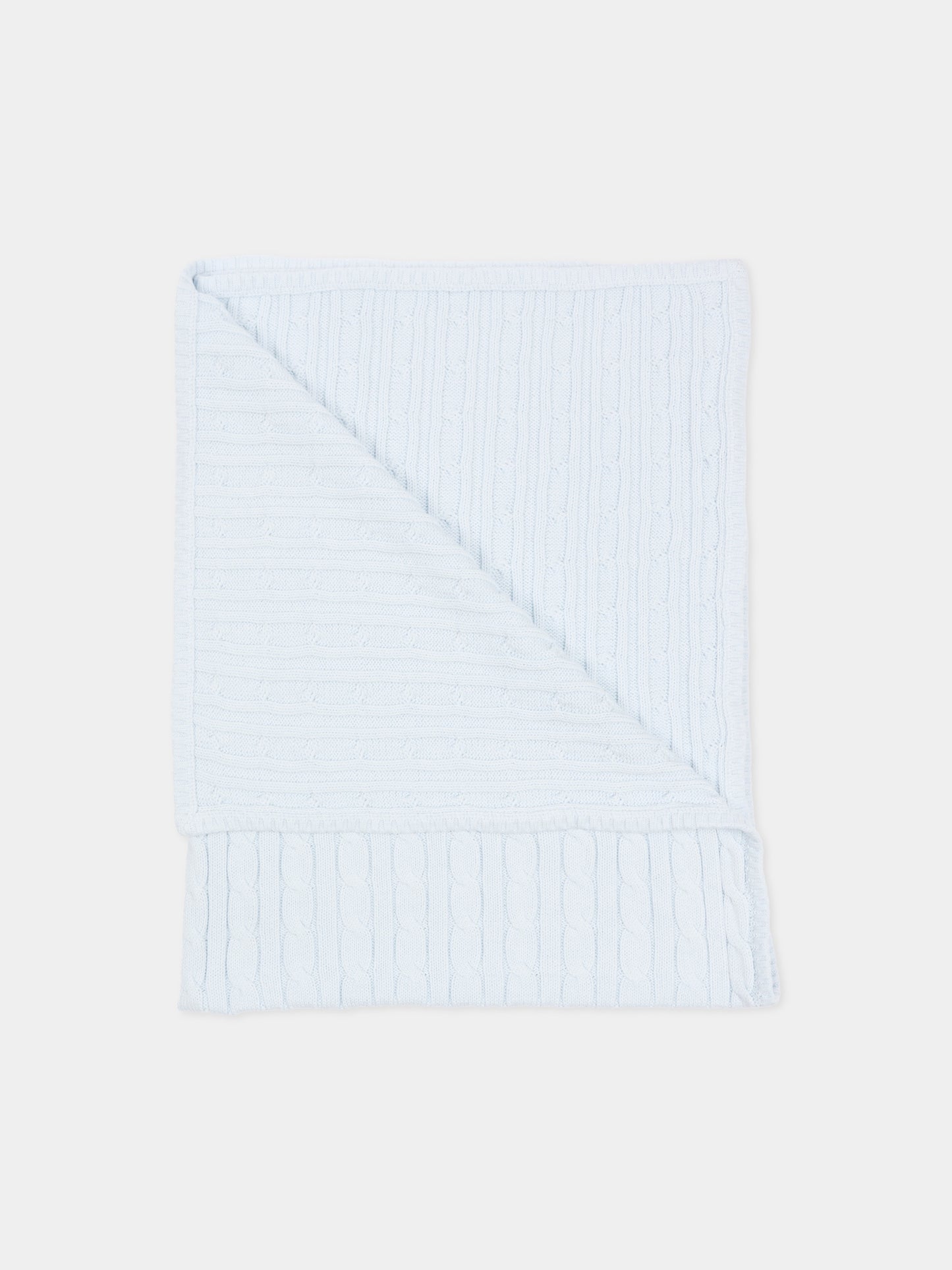 Coperta celeste per neonato con cavallino,Ralph Lauren Kids,966893002