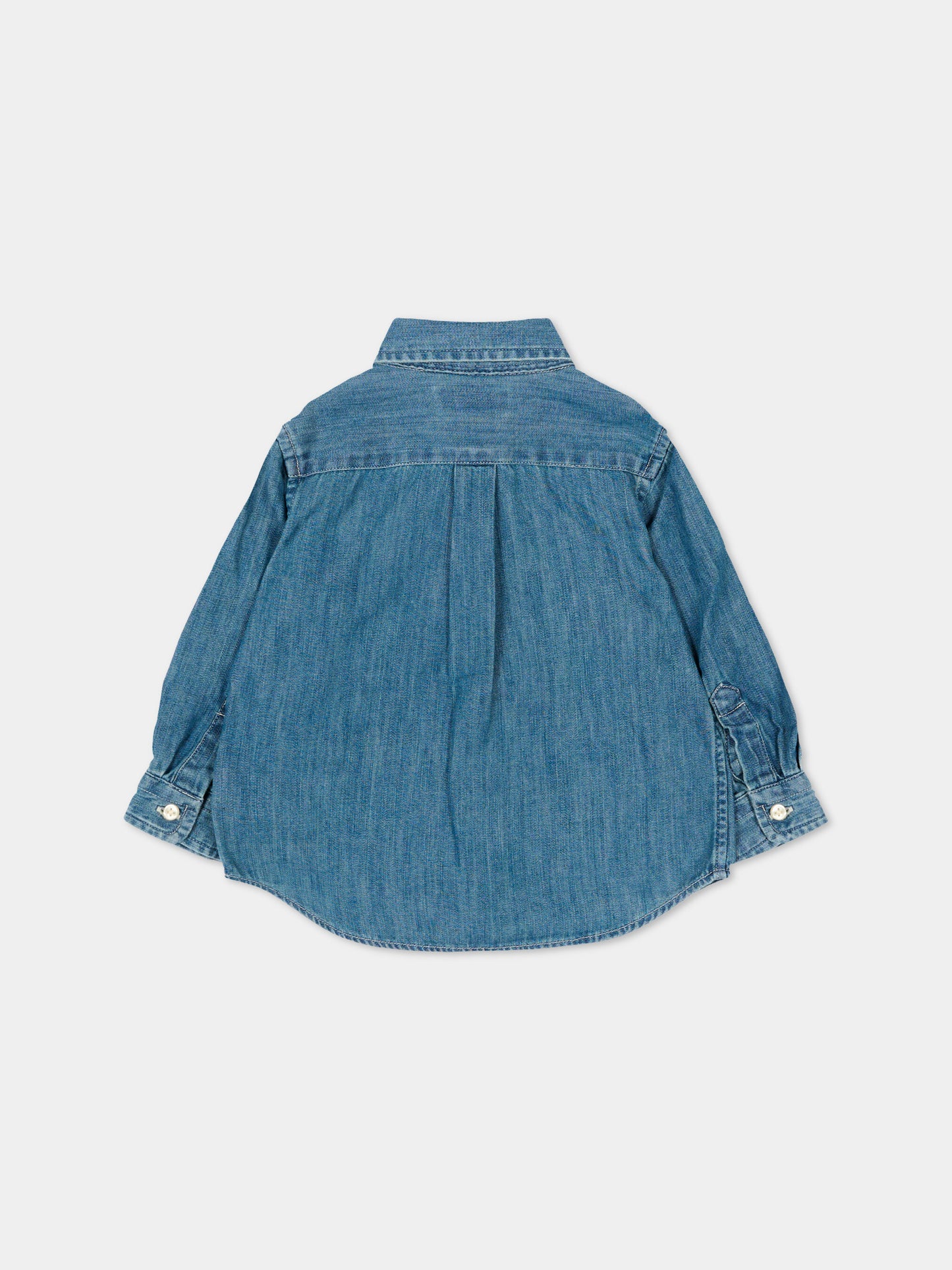 Camicia denim per neonato con Polo Pony,Ralph Lauren Kids,713843001