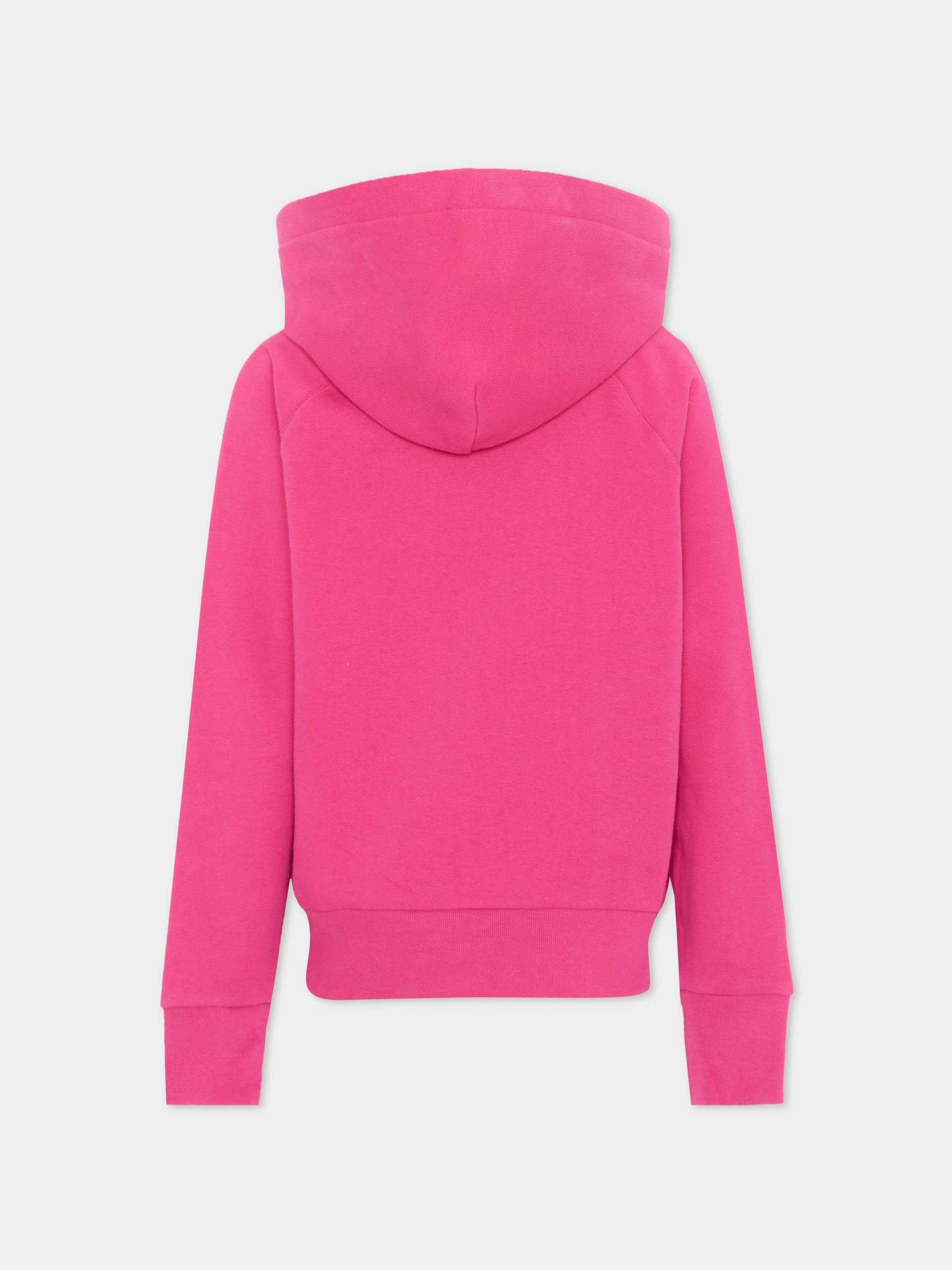 Felpa fucsia per bambina con Polo Pony,Ralph Lauren Kids,A95936002