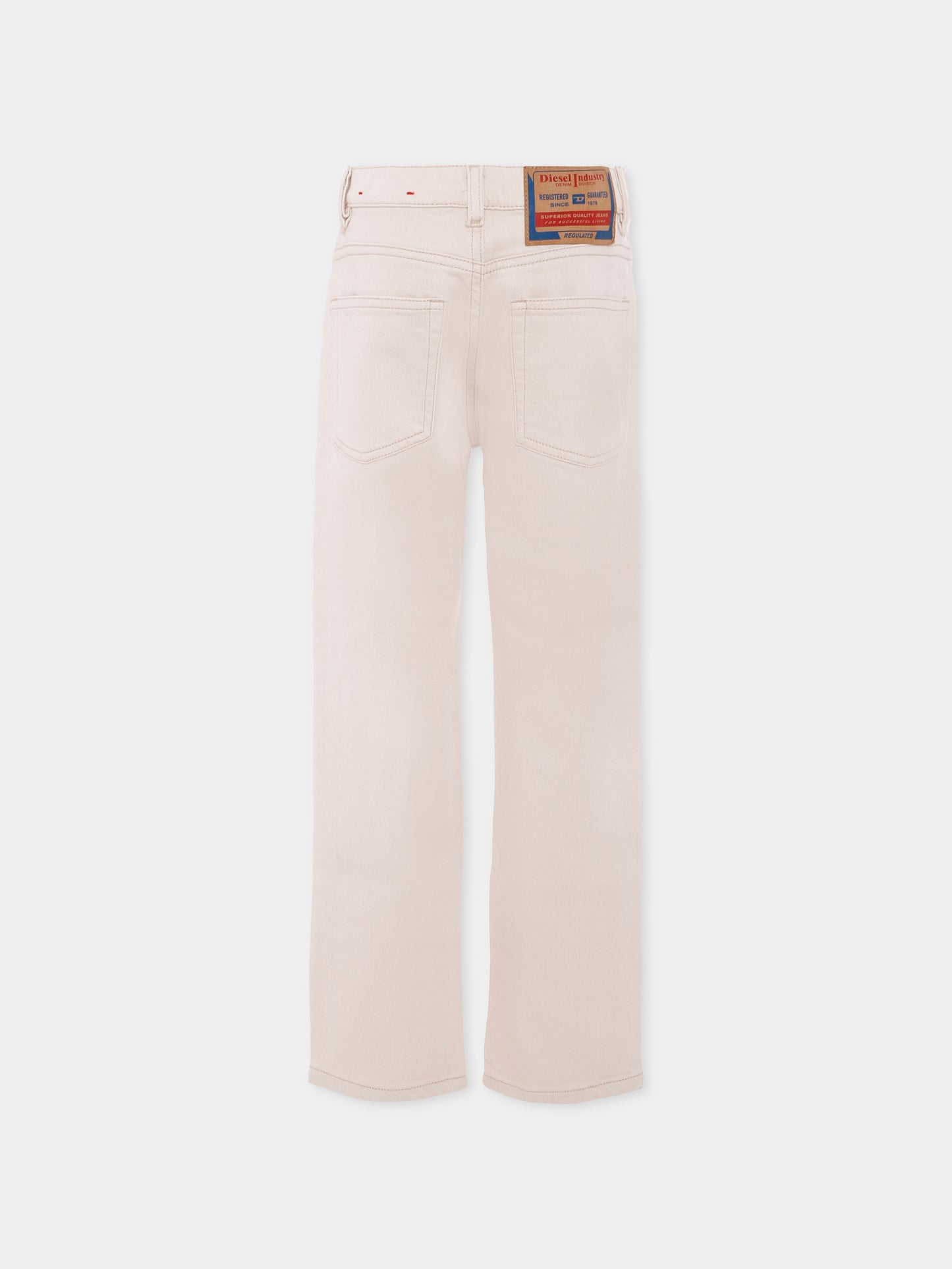 Jeans avorio per bambino con logo,Diesel,J00808 KXBDB K101