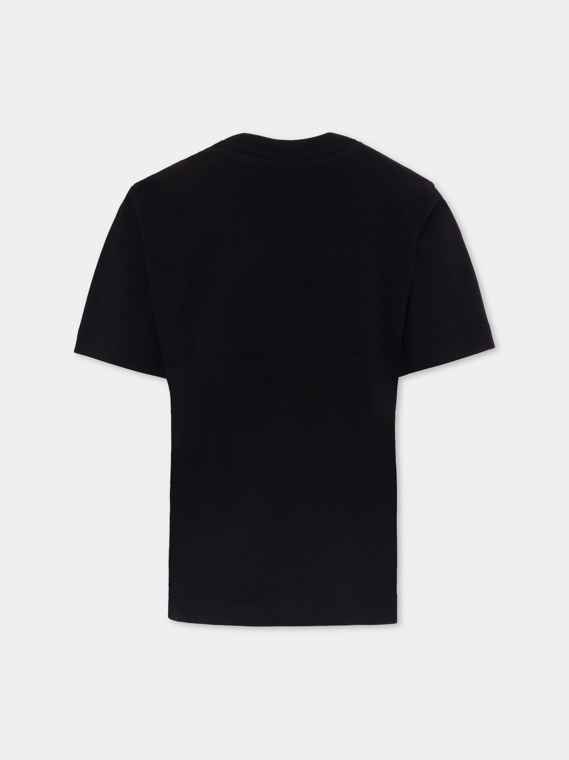 T-shirt nera per bambino con logo,Diesel,J01788 0BEAF K900