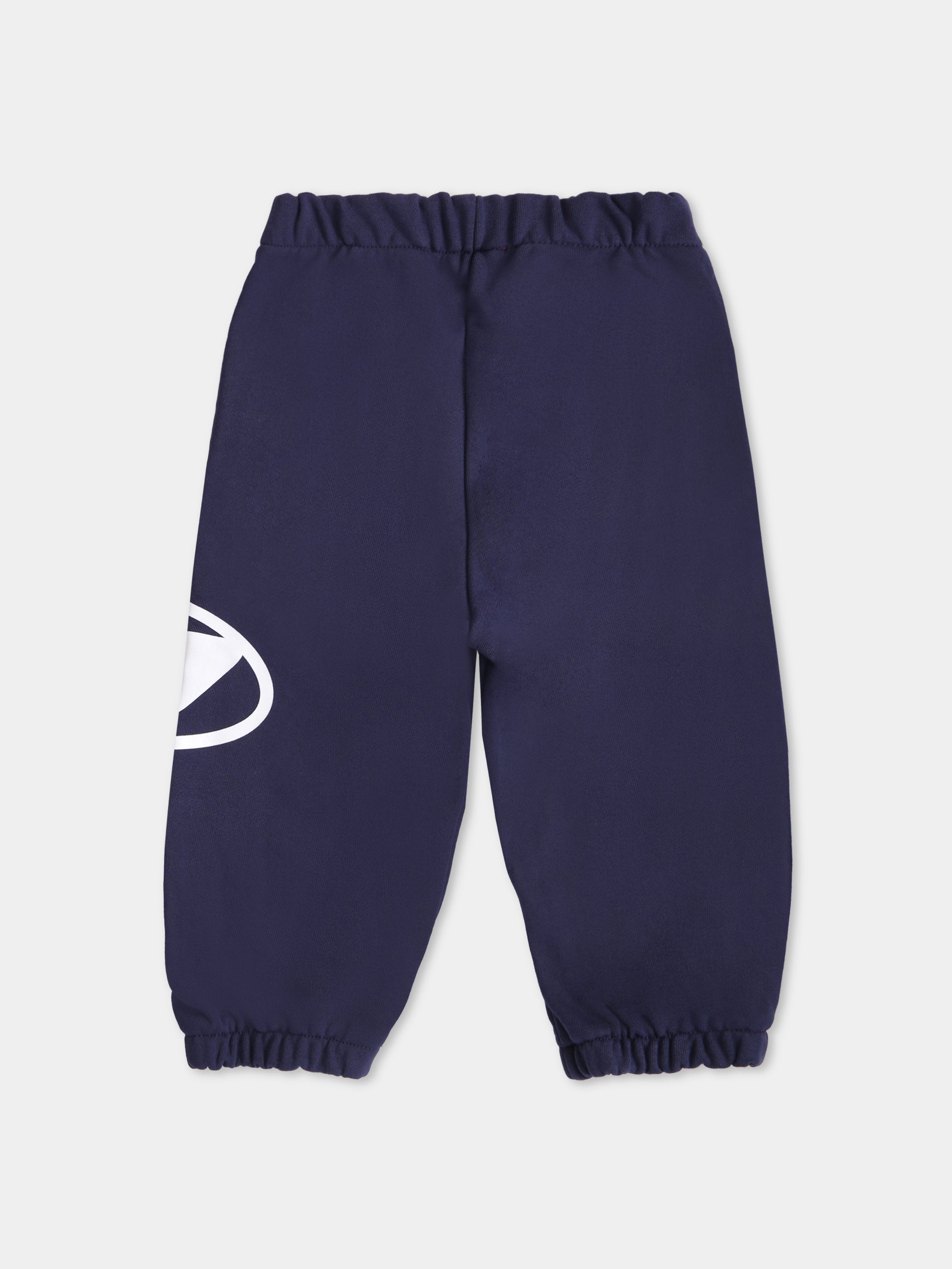 Pantaloni blu per neonato con logo,Diesel,K00506 KYAVF K8AT