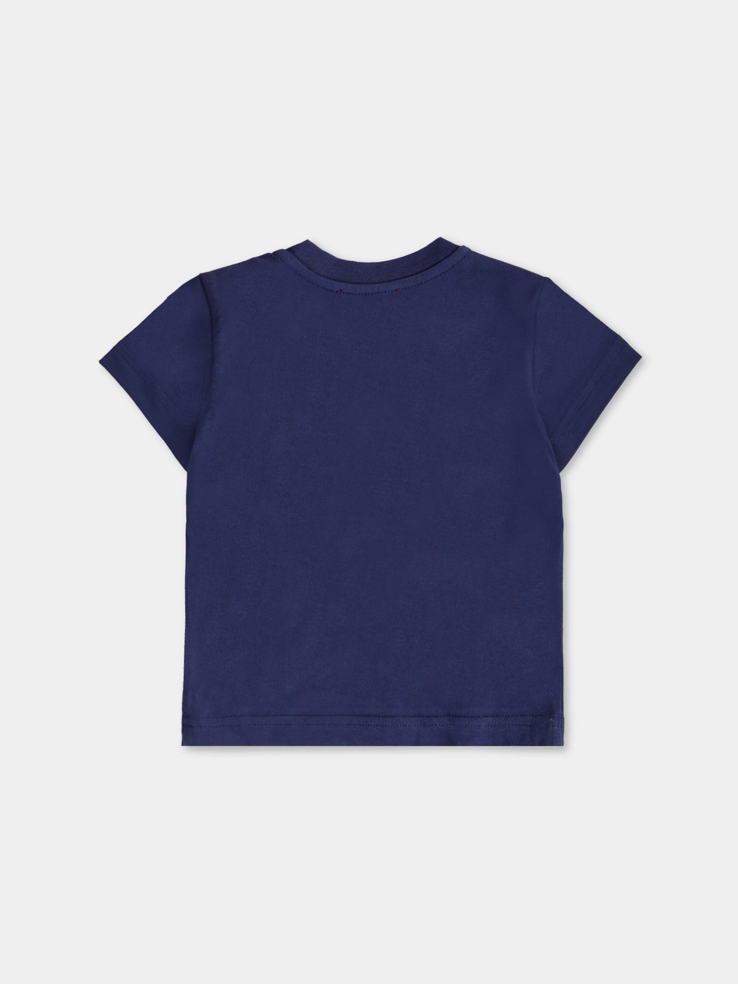 T-shirt blu per neonato con logo,Diesel,K00519 00YI9 K8AT