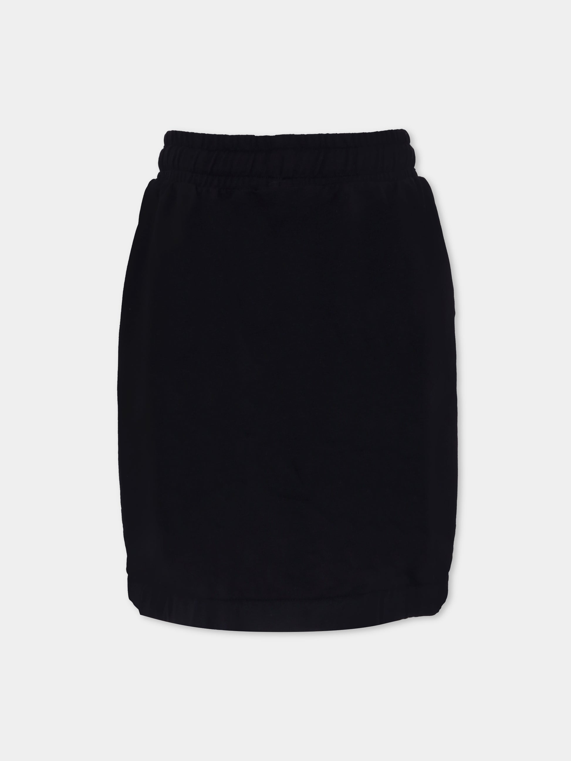 Gonna nera per bambina con Teddy Bear,Moschino Kids,HDJ03O LCA19 60100