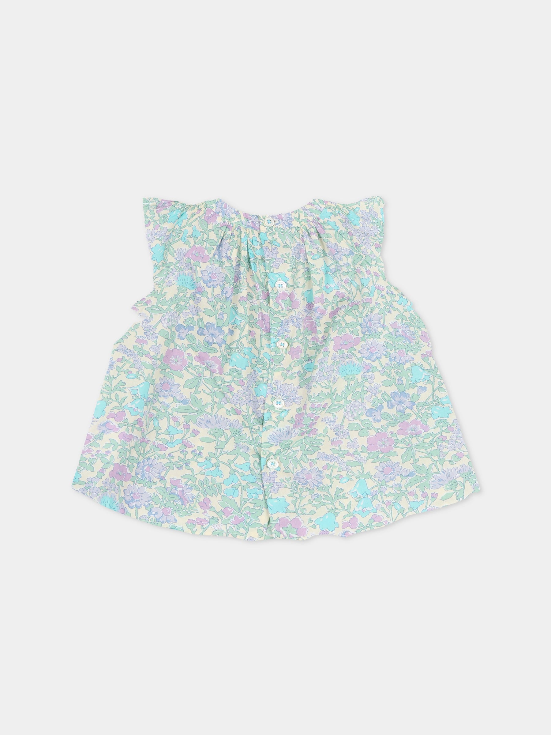 Camicia multicolor per neonata con stampa floreale,Bonpoint,C06XBLW00002 556