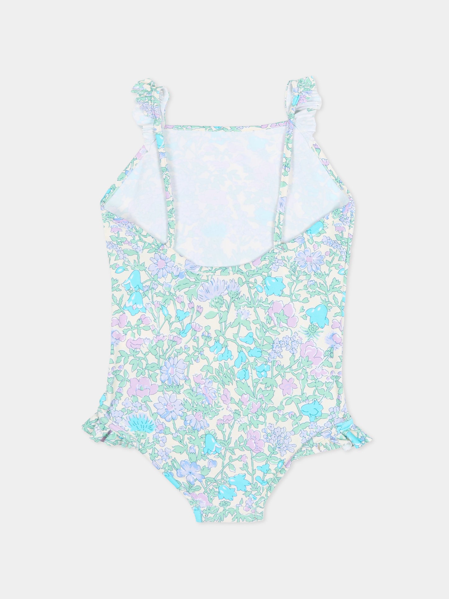 Costume intero multicolor per neonata con stampa floreale,Bonpoint,C06XSSW00001 556