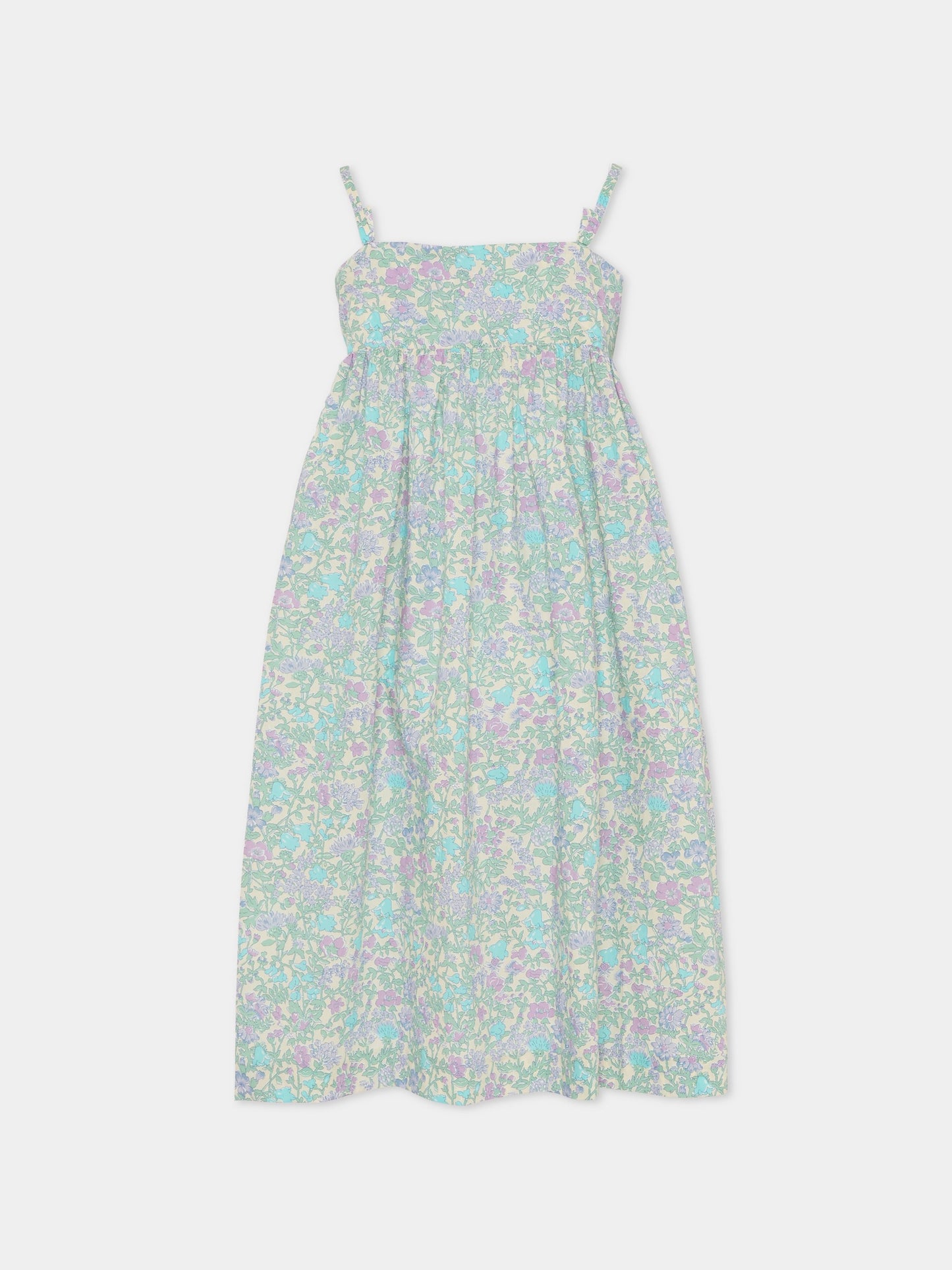 Vestito multicolor per bambina con stampa floreale,Bonpoint,C06GDRW00001 556