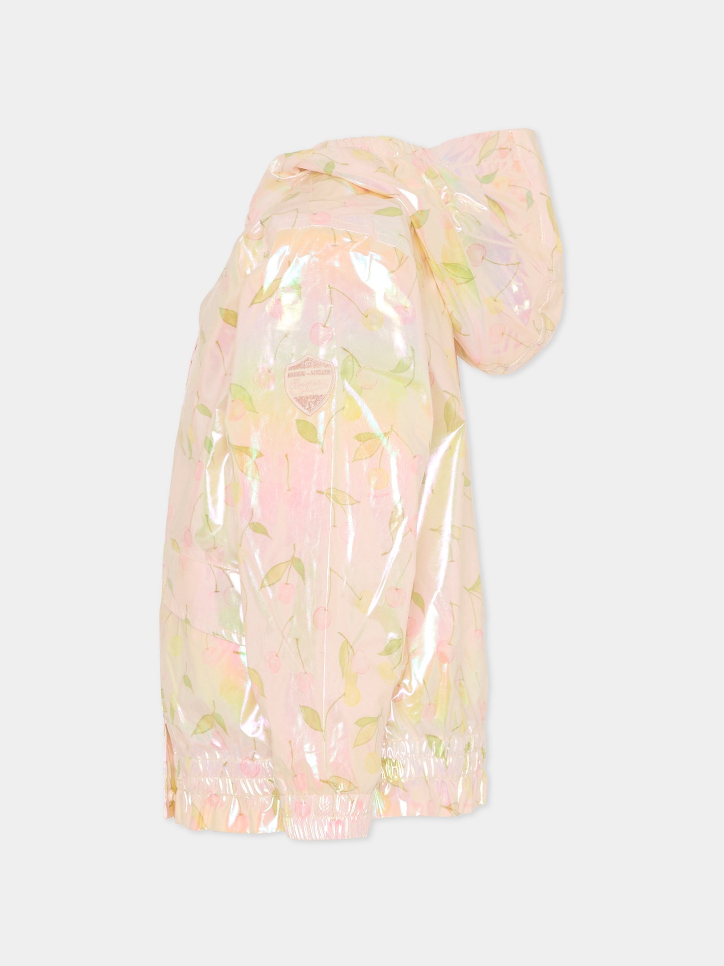 Giubbotto rosa per bambina con ciliegie,Bonpoint,S06GOUW00004 625