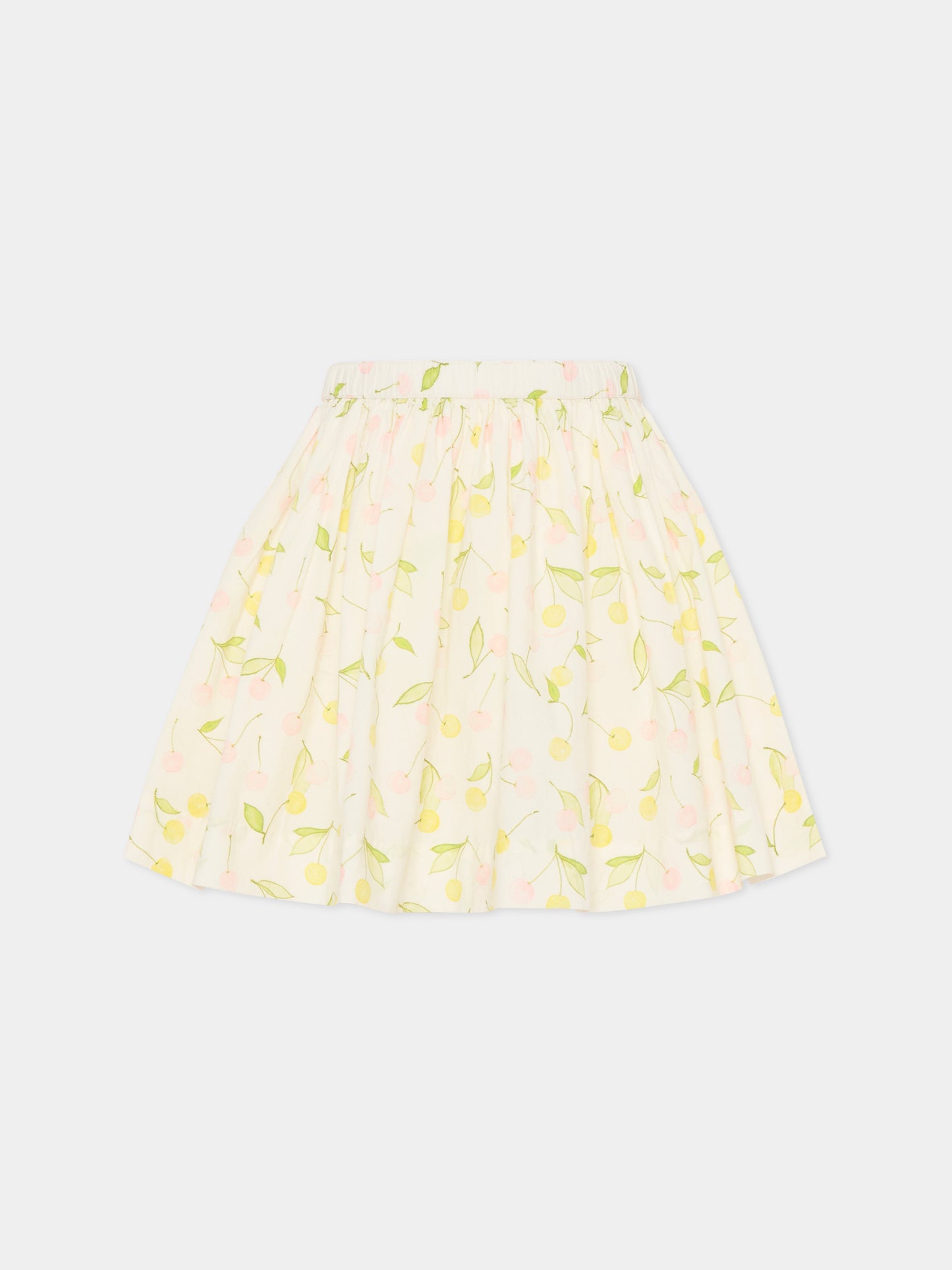 Gonna avorio per bambina con ciliegie,Bonpoint,S06GSKW00003 625