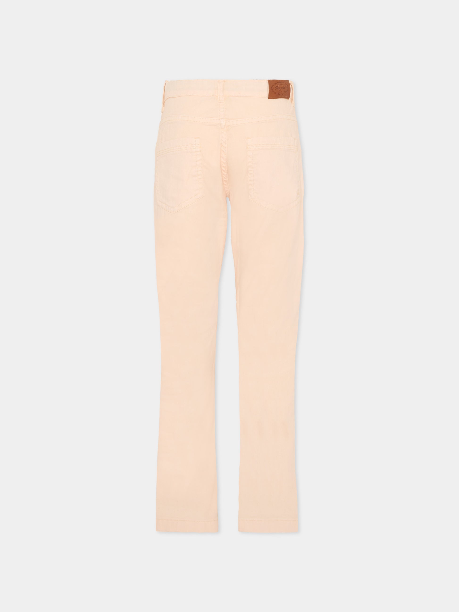 Pantaloni rosa per bambina con ciliegie,Bonpoint,S06GPAW00015 025A