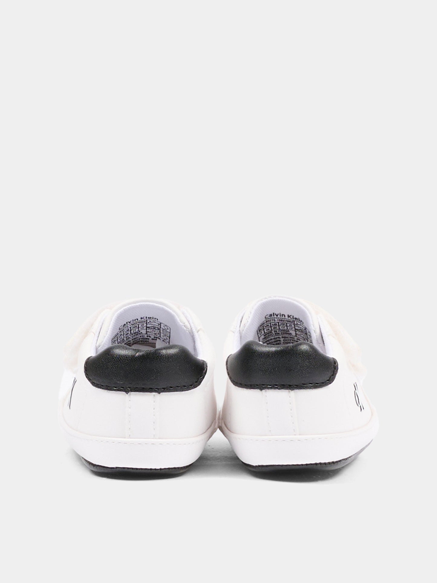 Sneakers bianche per neonato con logo,Calvin Klein Kids,V0B9 83273 1582X002
