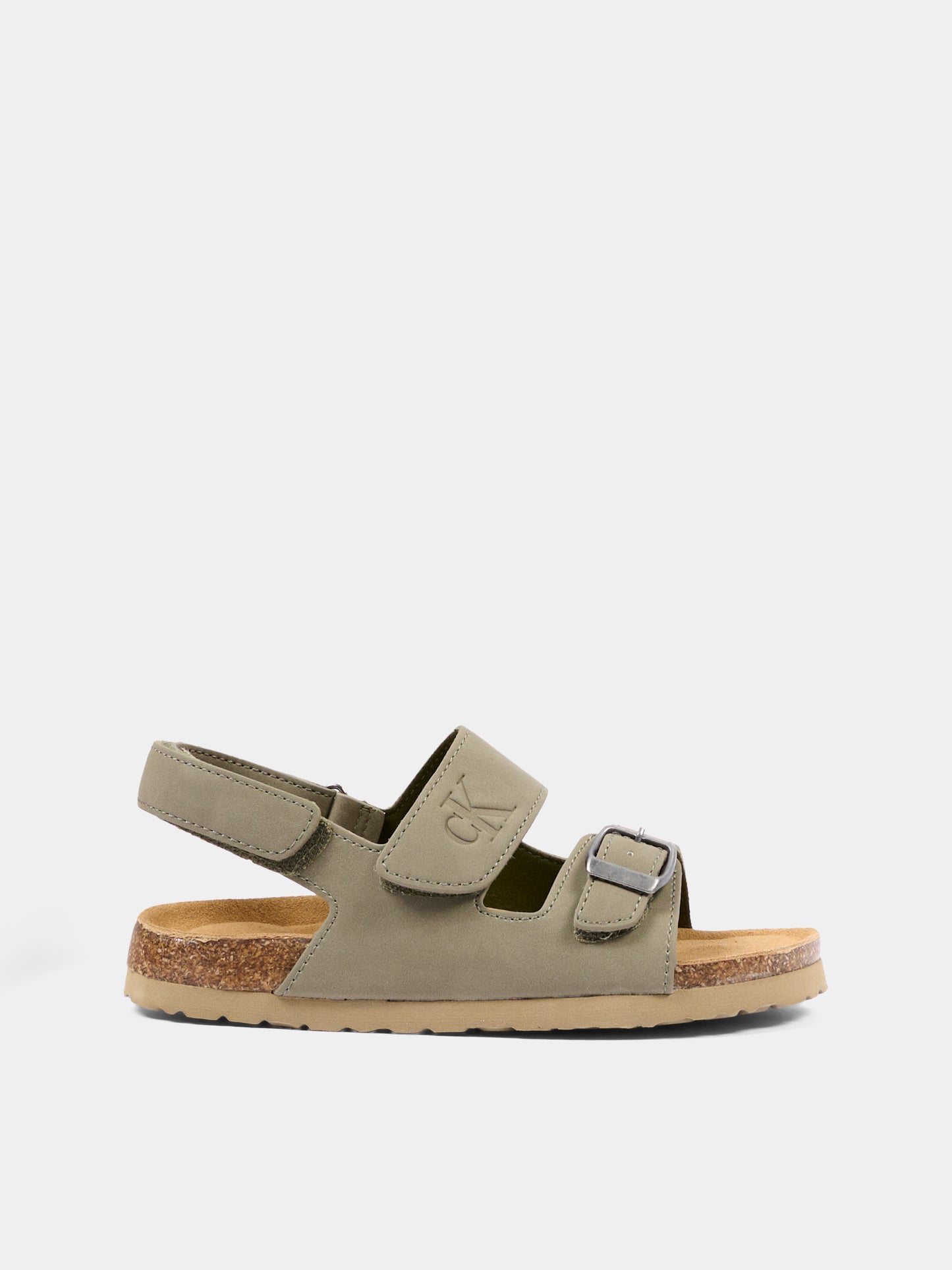 Sandali verdi per bambini con logo,Calvin Klein Kids,V3X2 83328 0315414