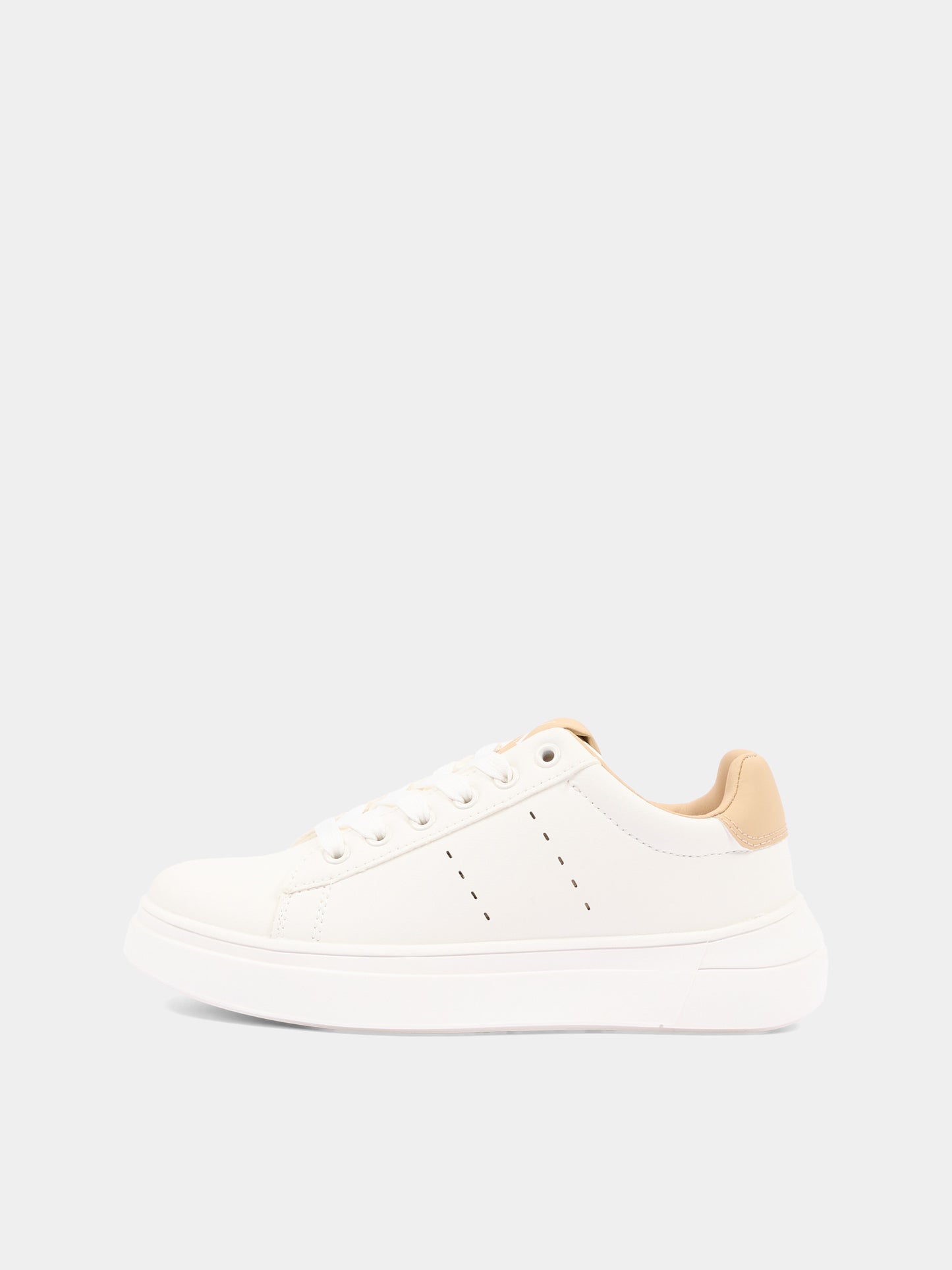 Sneakers bianche per bambino con logo,Calvin Klein Kids,V3X9 83301 1355A472