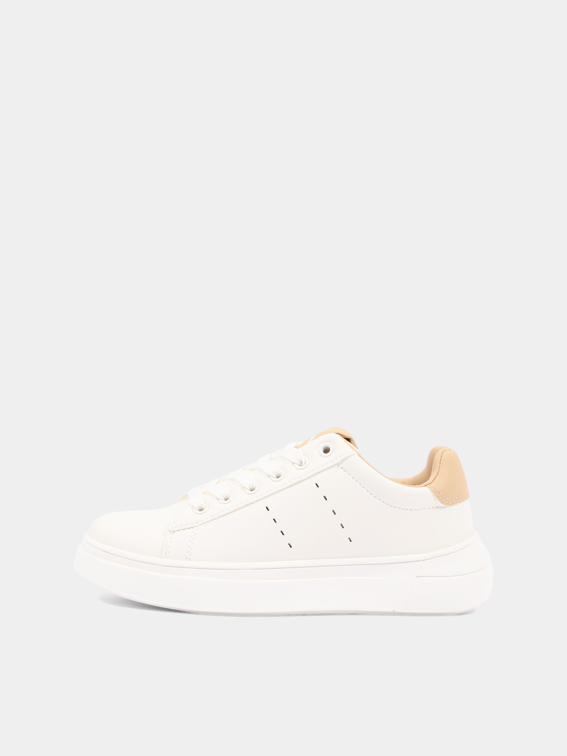 Sneakers bianche per bambino con logo,Calvin Klein Kids,V3X9 83301 1355A472