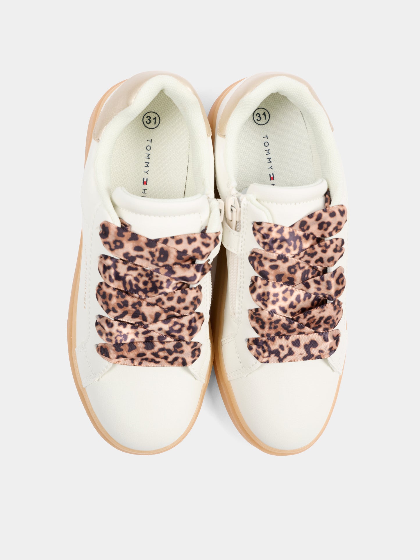 Sneakers avorio per neonata e bambina,Tommy Hilfiger Junior,T1A9 34230 1355X024