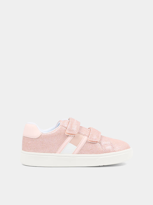 Sneakers rosa per neonata e bambina con logo,Tommy Hilfiger Junior,T1A9 34232 0745302