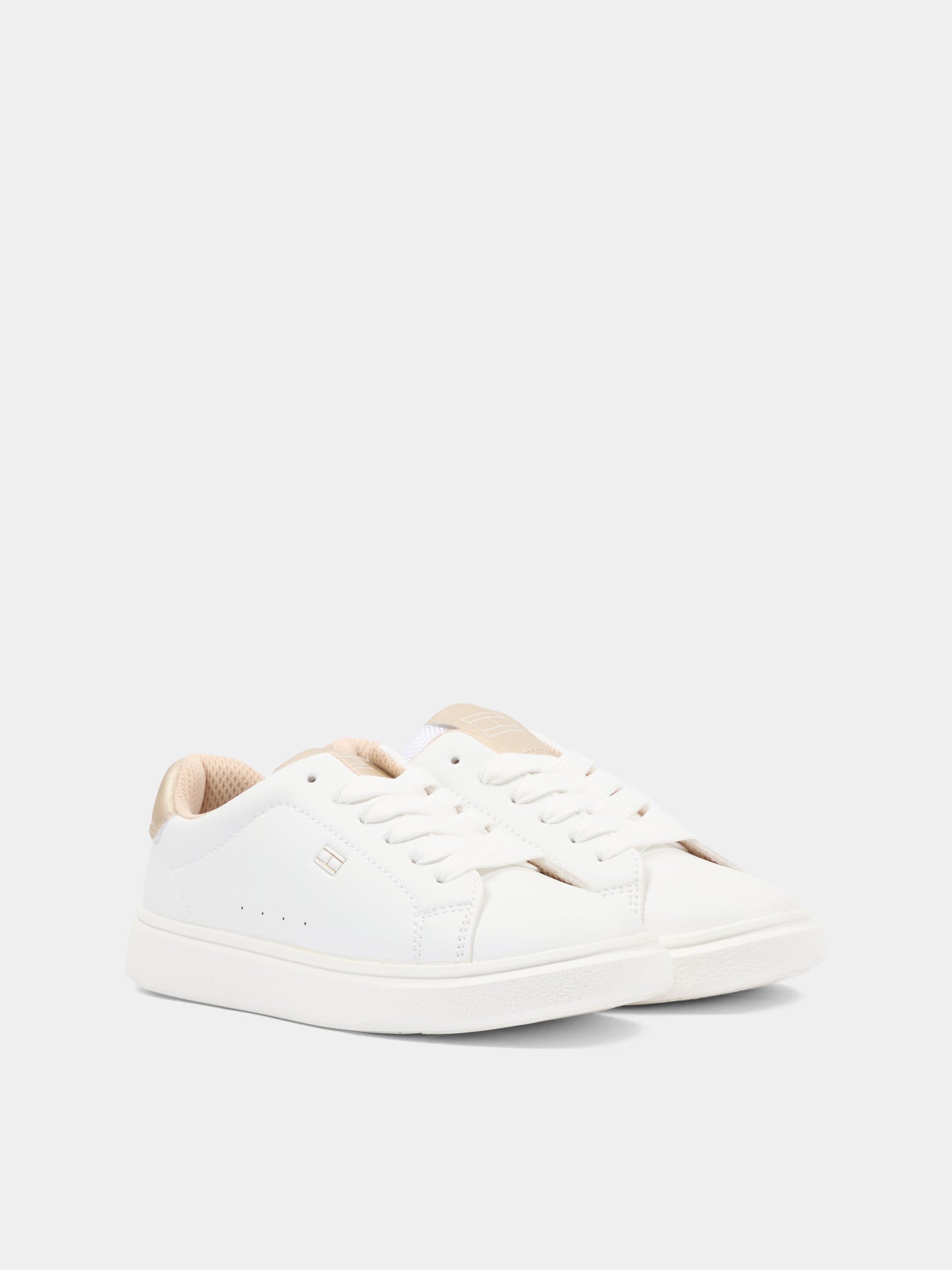 Sneakers bianche per bambina con logo,Tommy Hilfiger Junior,T3A9 34238 1355X048