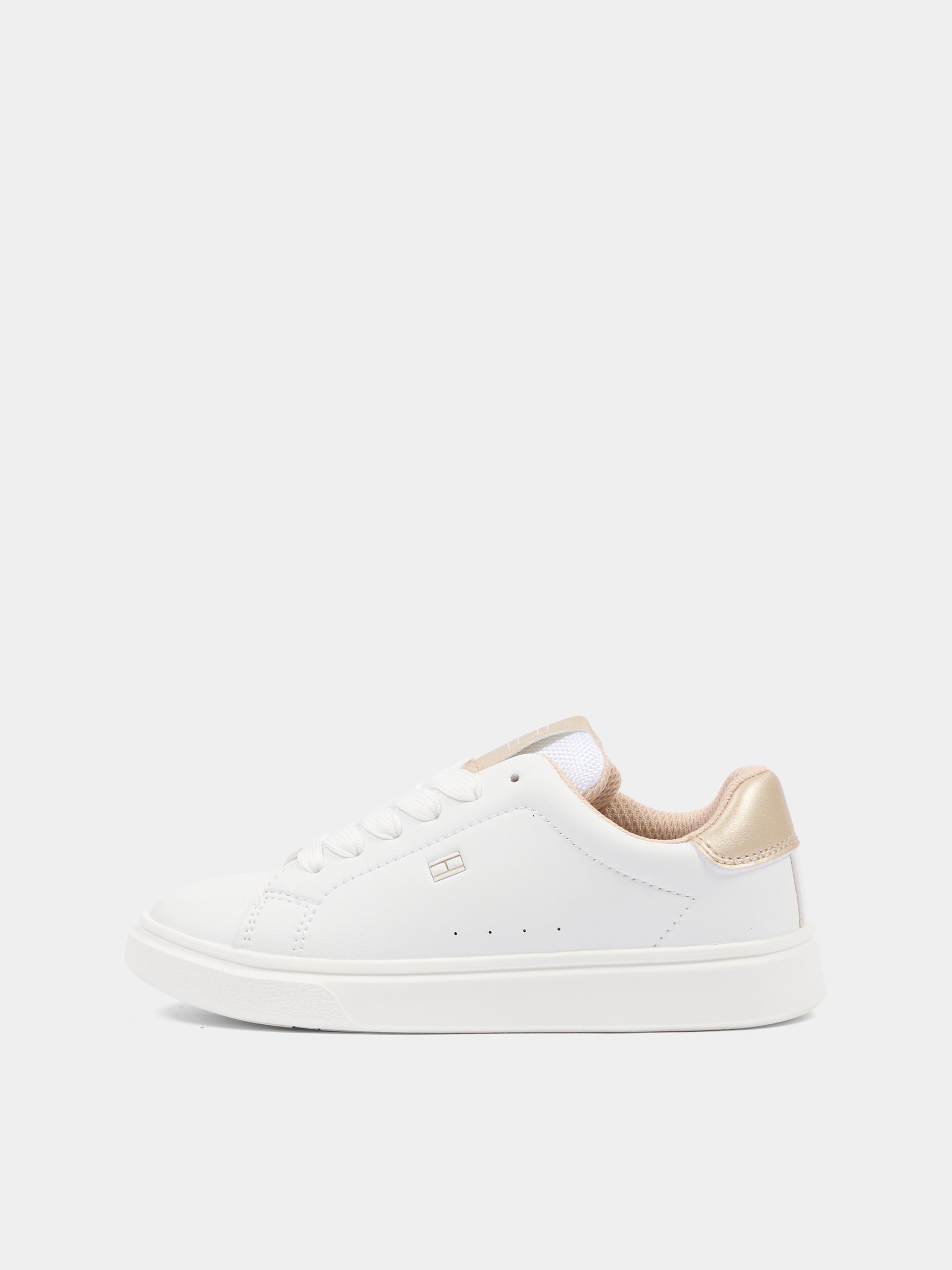 Sneakers bianche per bambina con logo,Tommy Hilfiger Junior,T3A9 34238 1355X048