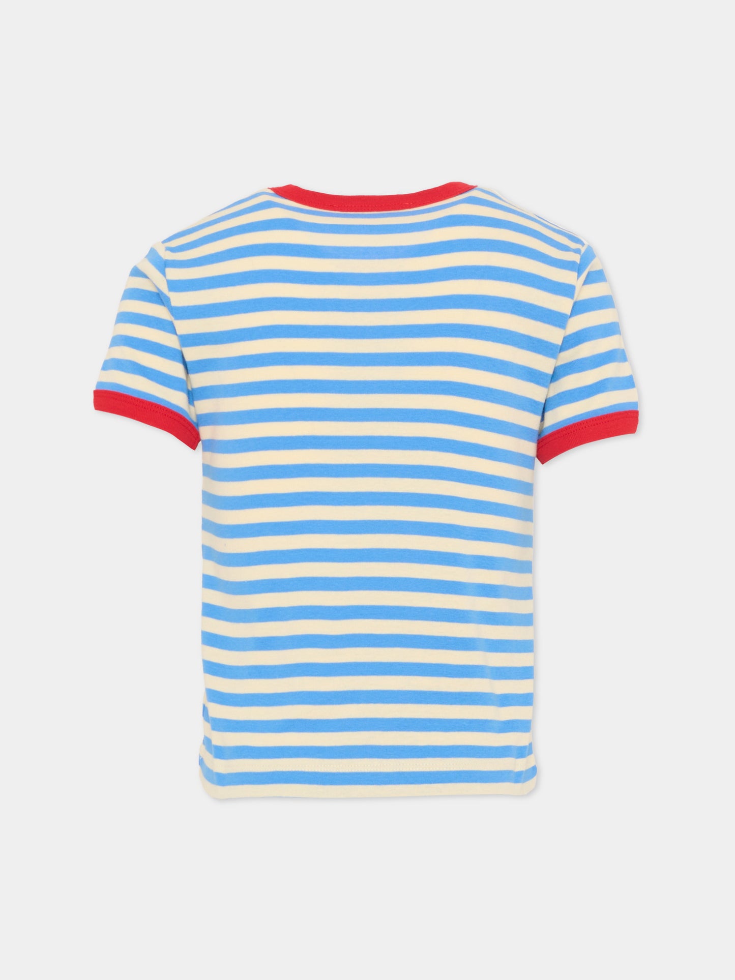 T-shirt multicolor per bambina con logo,Max&co,MX0285 MX046 MX805