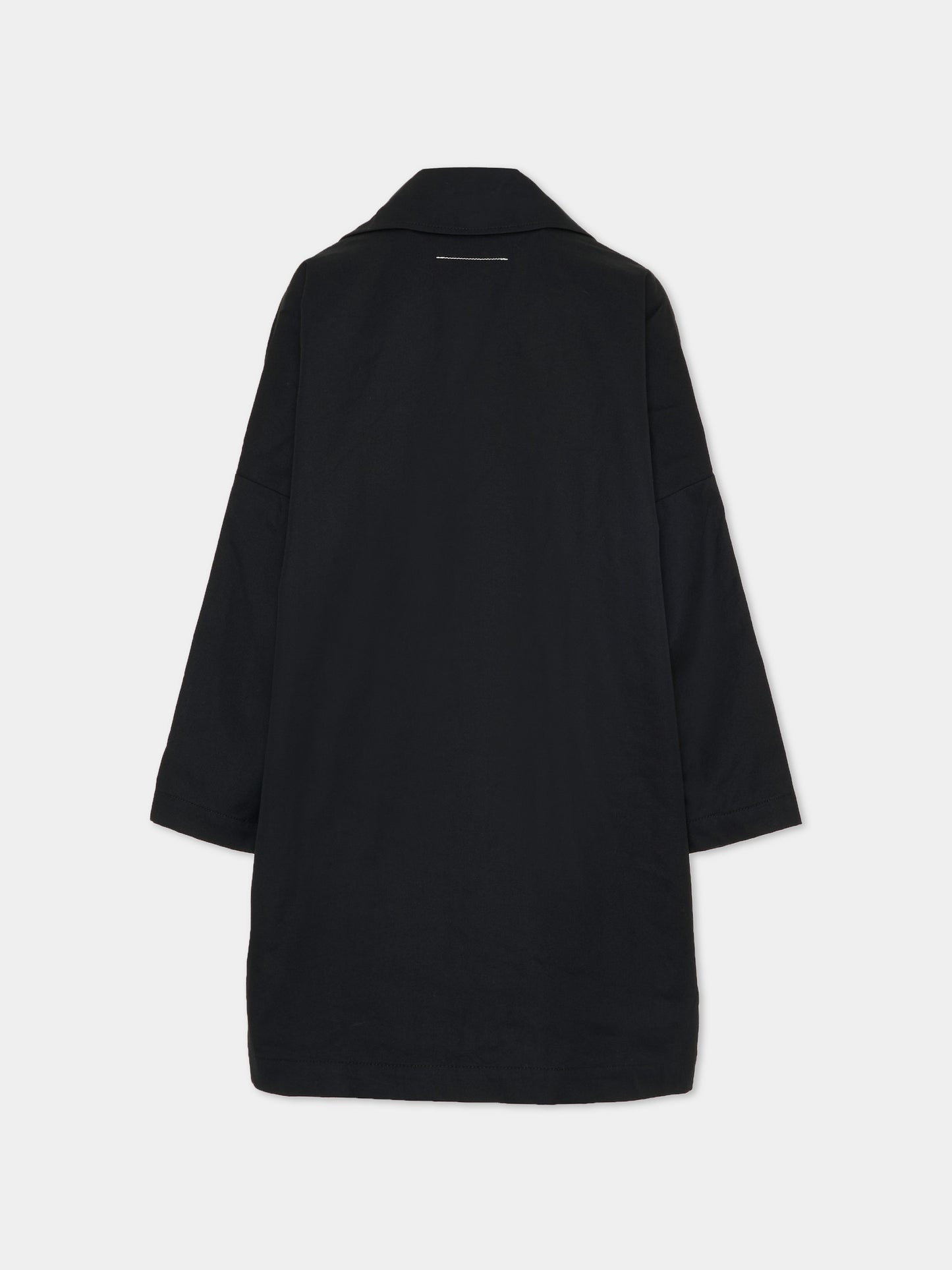 Trench nero per bambini con logo,Mm6 Maison Margiela,M60926 MM05D M6900