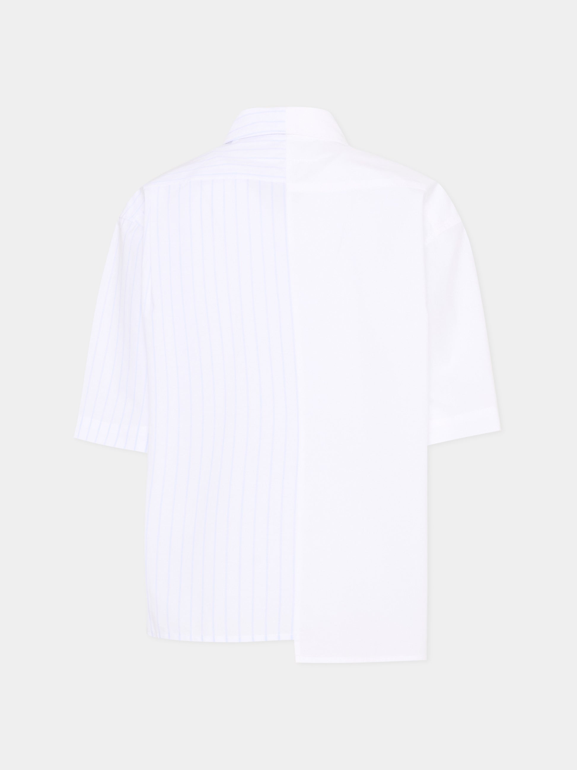 Camicia bianca per bambino con logo numerico,Mm6 Maison Margiela,M60947 MM07H M6C44