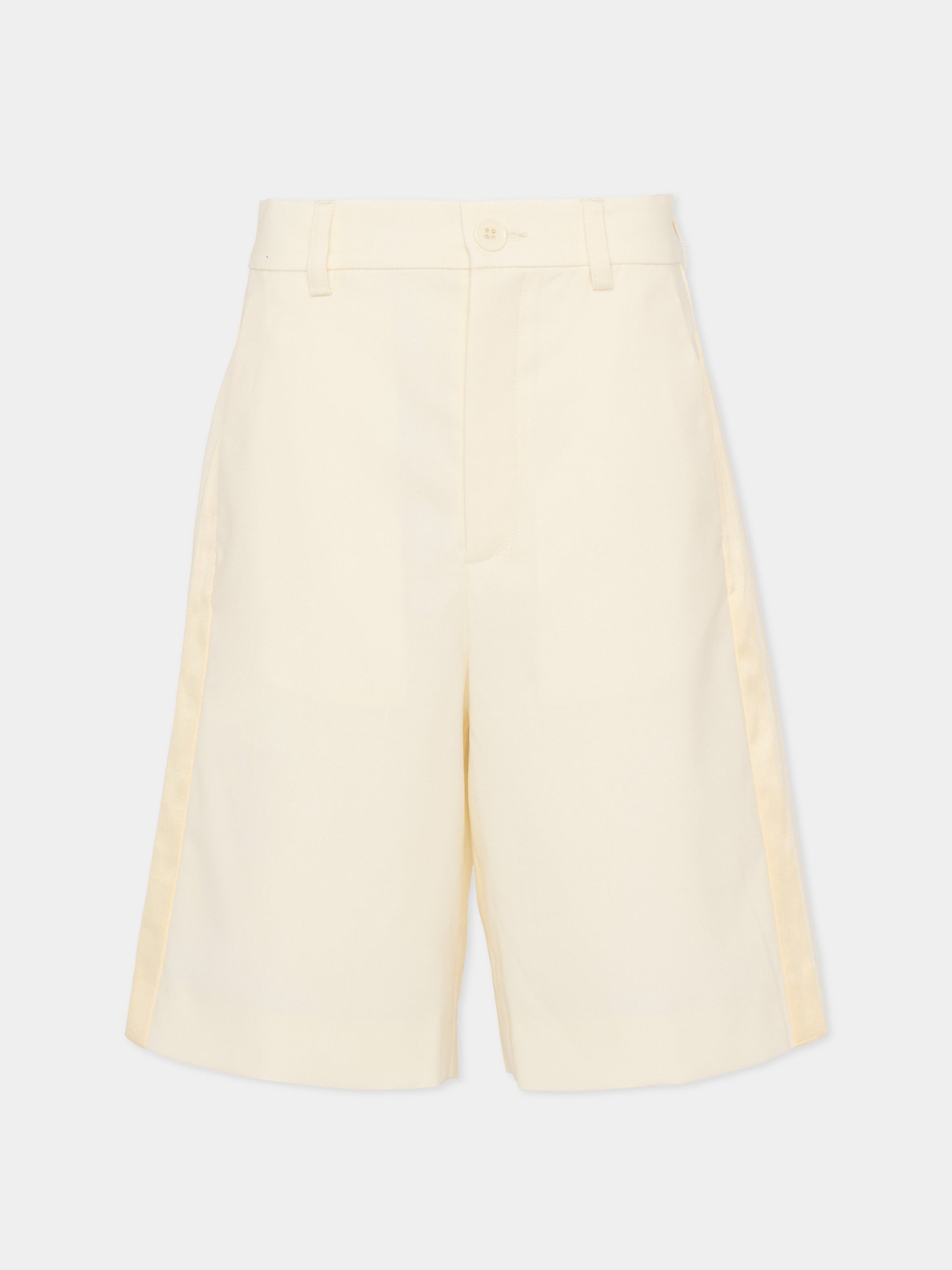 Shorts avorio per bambina con logo,Mm6 Maison Margiela,M60968 MM07G M6103