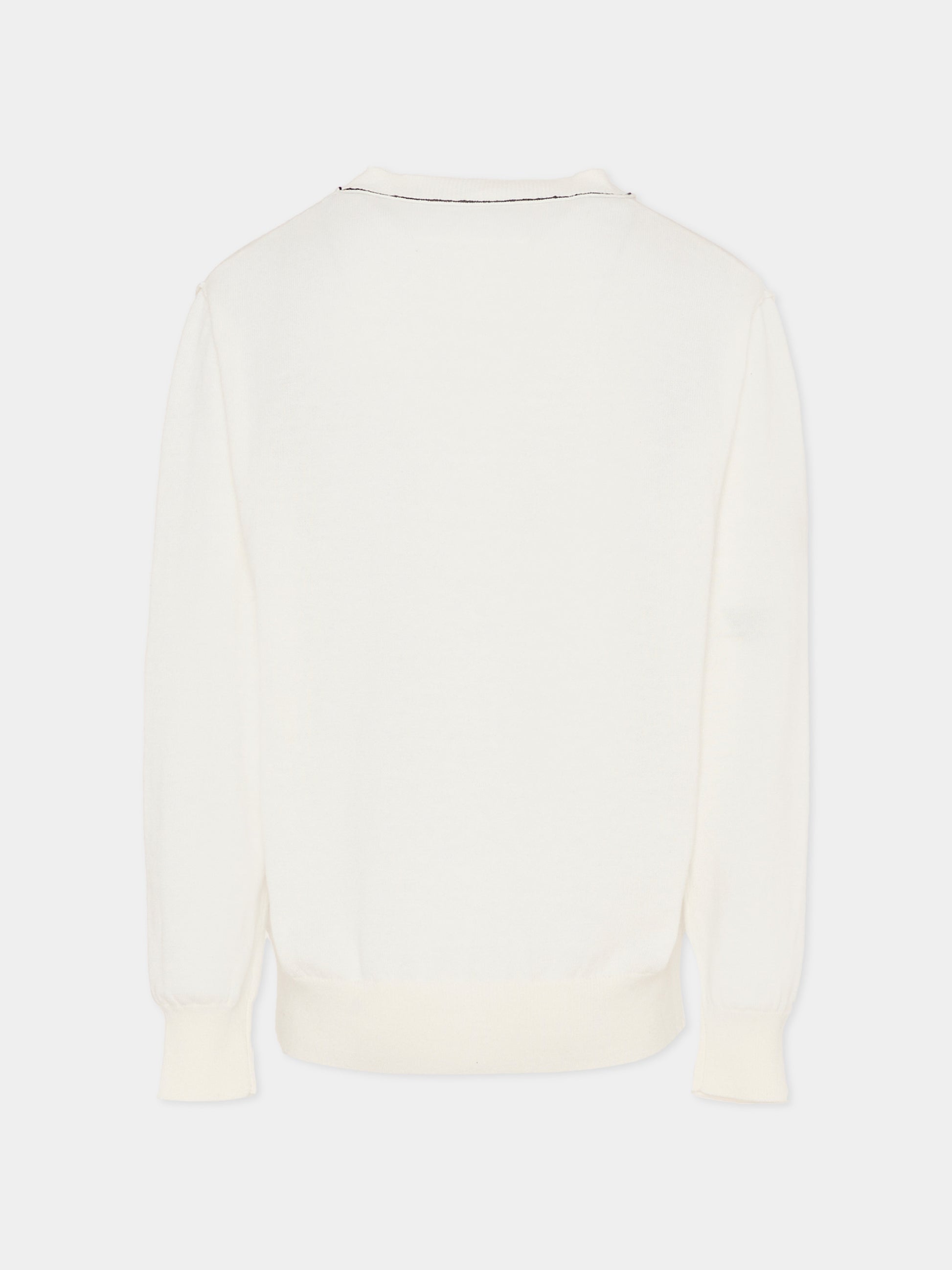 Maglione avorio per bambini con logo,Mm6 Maison Margiela,M61025 MM07V M6101