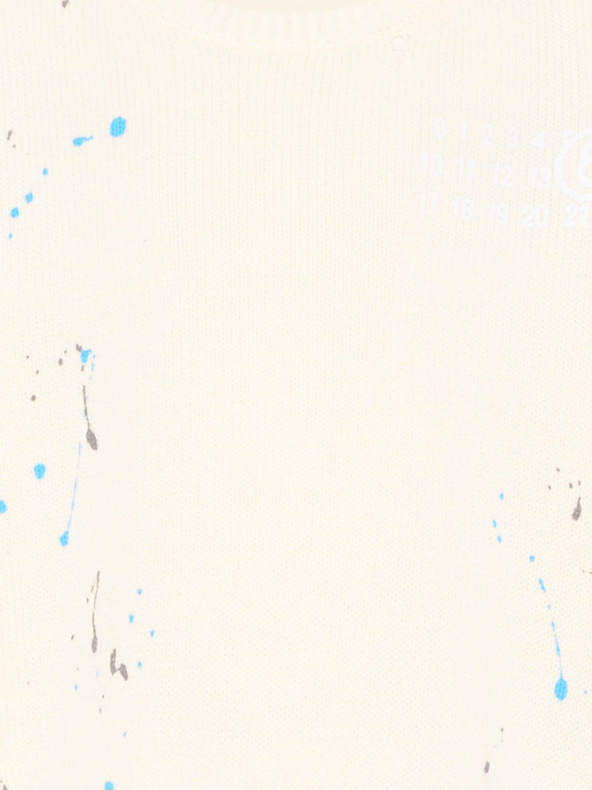 Maglione avorio per bambini con schizzi,Mm6 Maison Margiela,M61026 MM07Y M6101