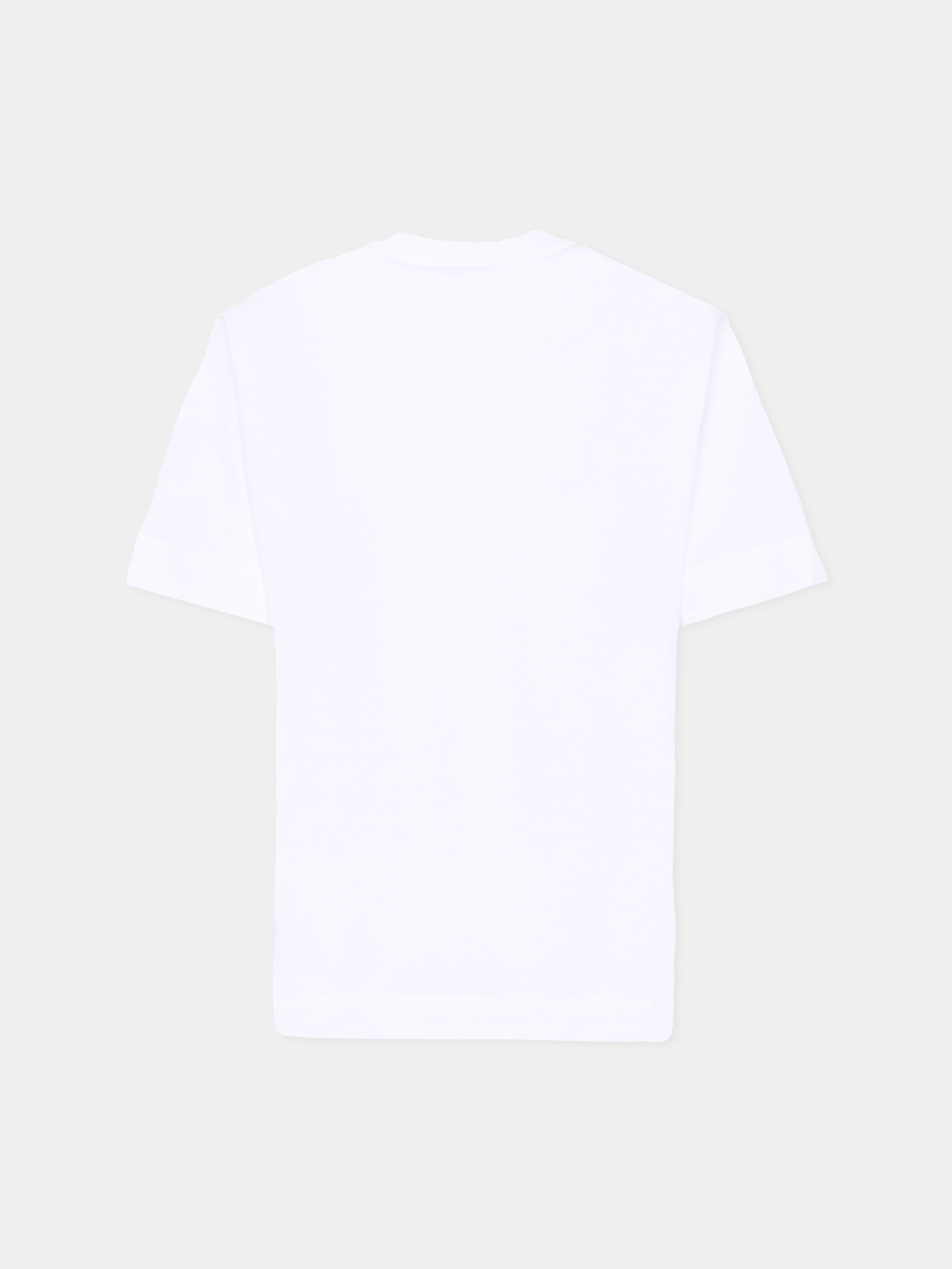 T-shirt bianca per bambini con logo nero,Marni Kids,M002MV M00RF 0M100