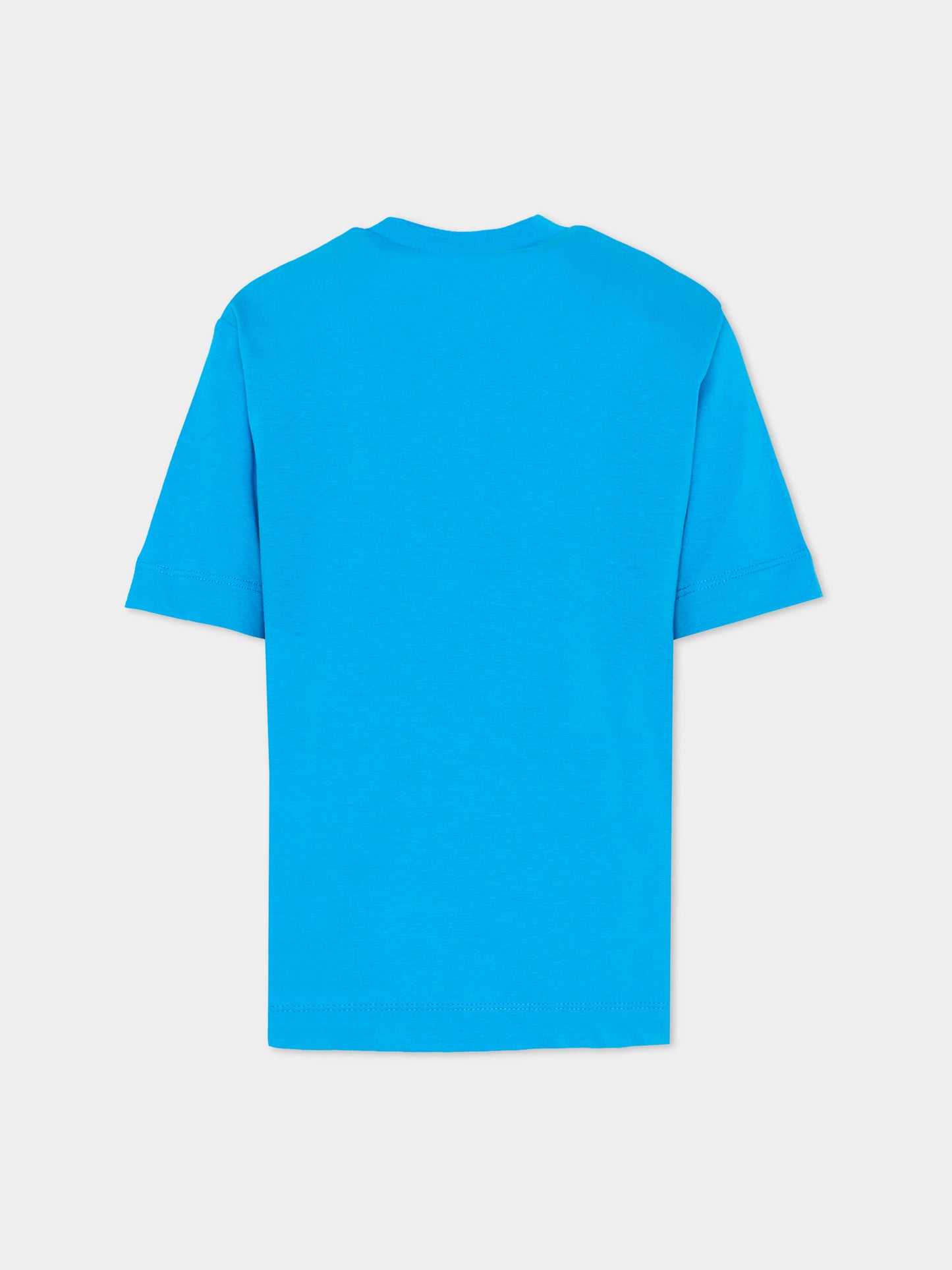 T-shirt azzurra per bambini con logo,Marni Kids,M01265 M00RF 0M859