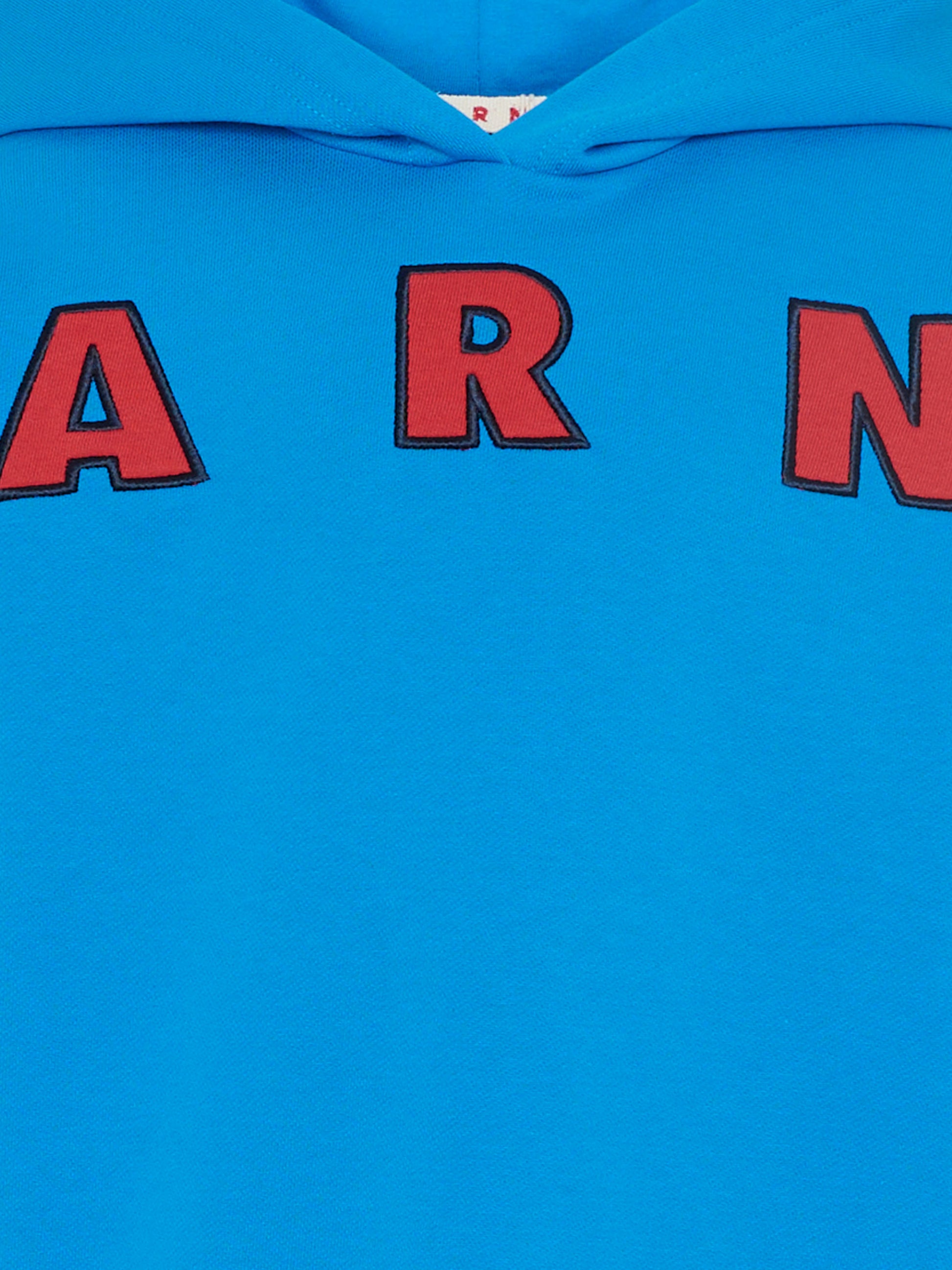 Felpa azzurra per bambini con logo,Marni Kids,M01266 M00V0 0M859