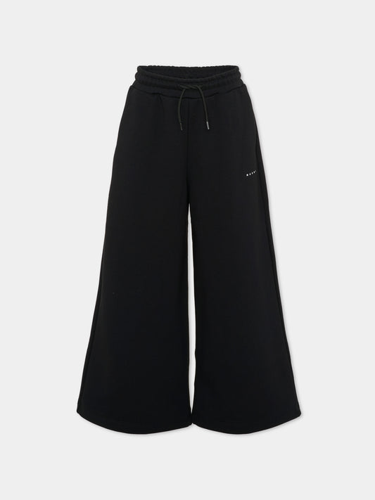 Pantaloni neri per bambini con logo,Marni Kids,M01432 M00V0 0M900