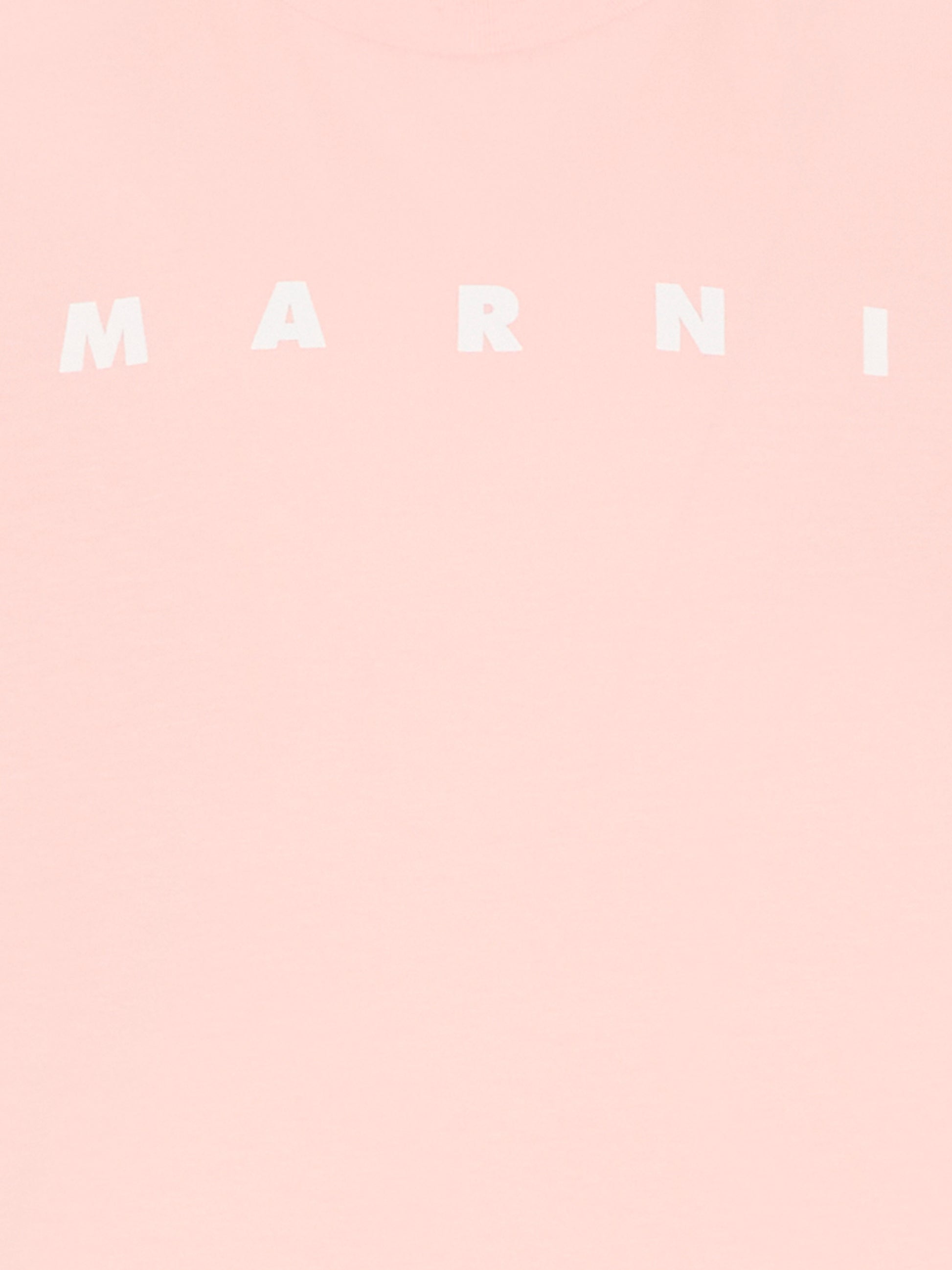 T-shirt rosa per bambina con logo,Marni Kids,M01601 M00RF 0M351