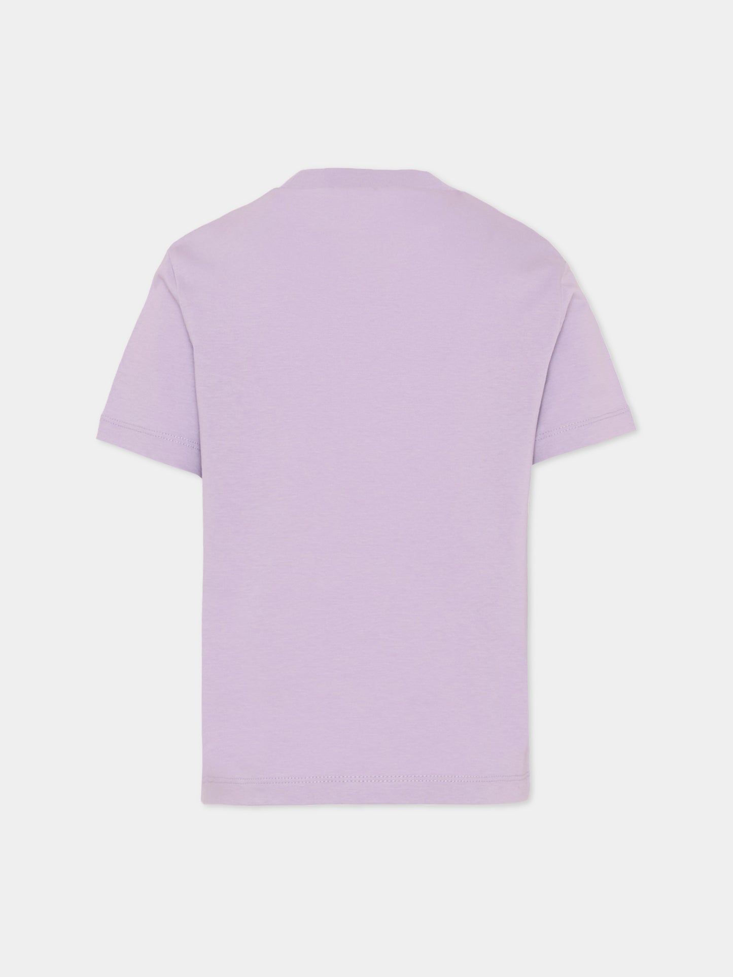 T-shirt lilla per bambina con logo,Marni Kids,M01601 M00RF 0M612