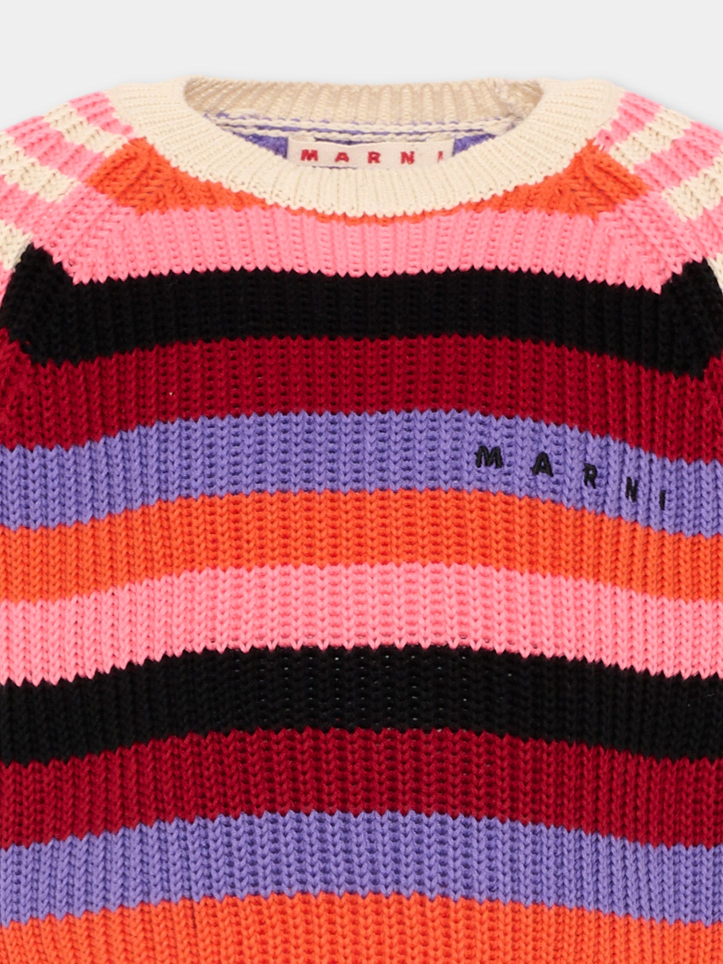 Top multicolor a righe per bambina,Marni Kids,M01739 M00X1 0MC77