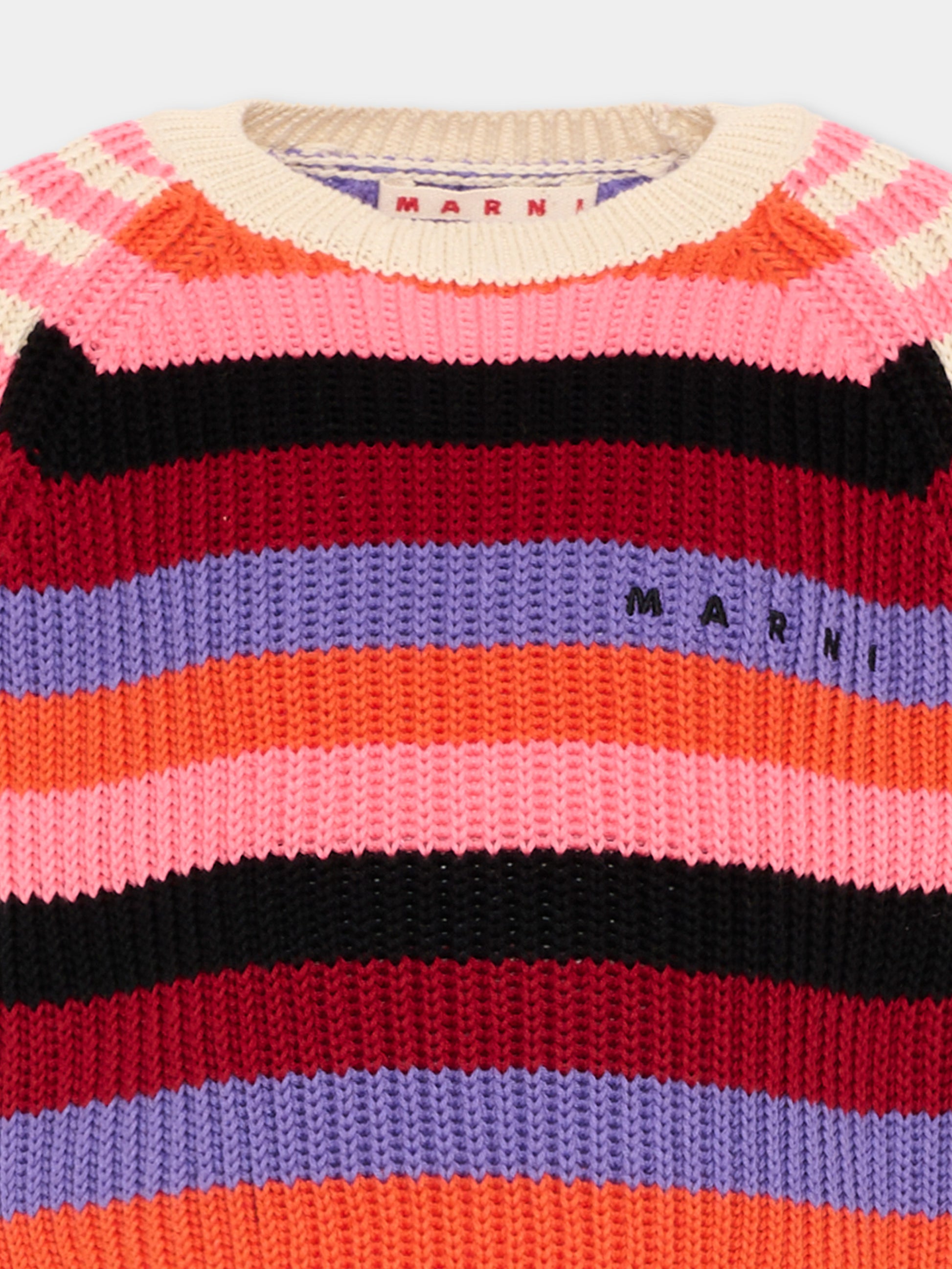 Top multicolor a righe per bambina,Marni Kids,M01739 M00X1 0MC77