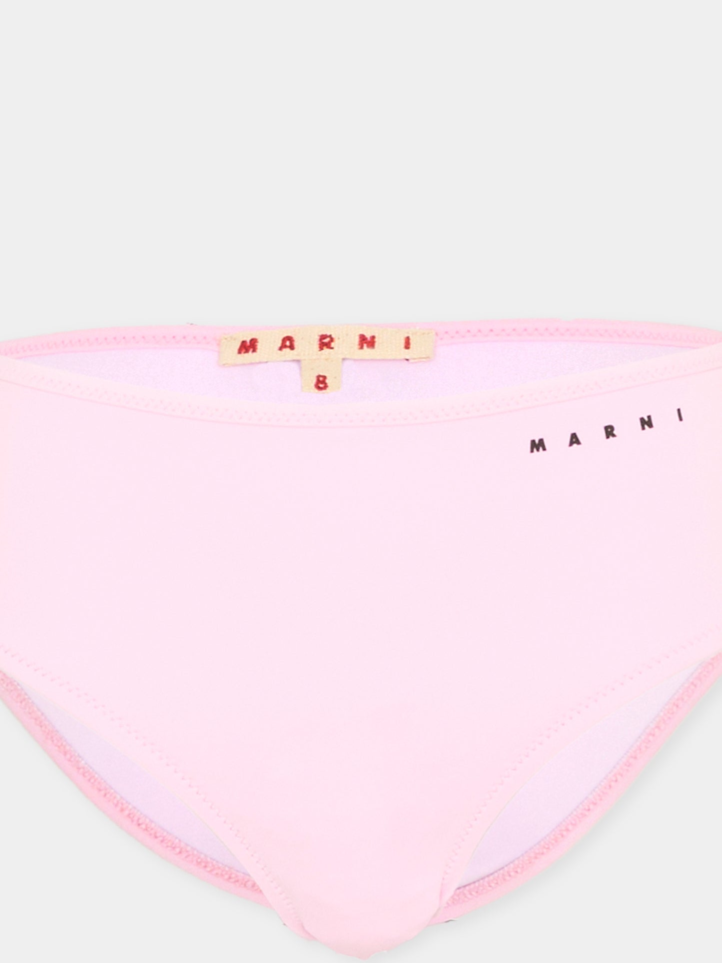 Slip e bikini rosa per bambina con logo,Marni Kids,M01759 M00M2 0M351