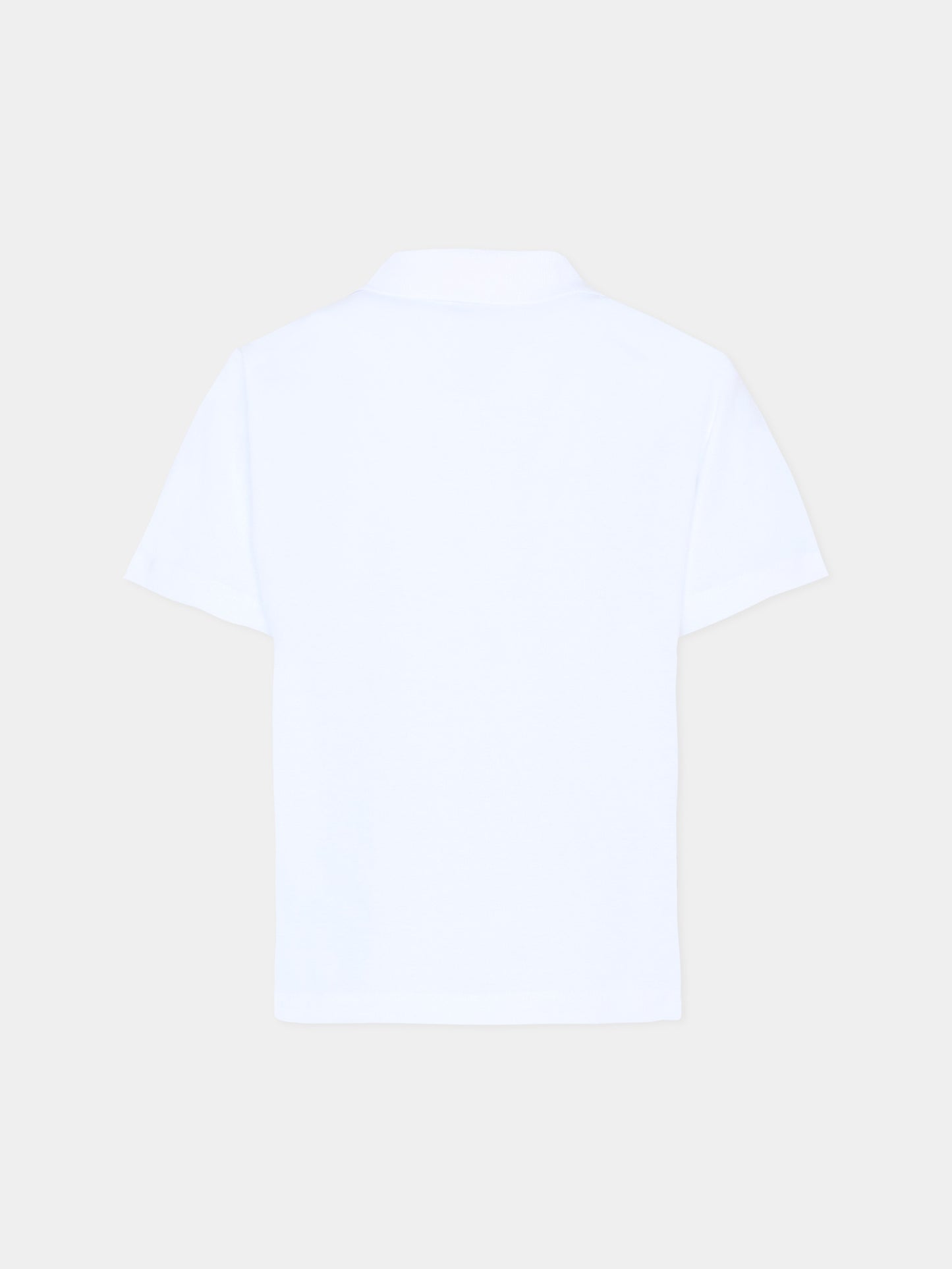 Polo bianca per bambini con logo,Marni Kids,M01770 M00RF 0M100