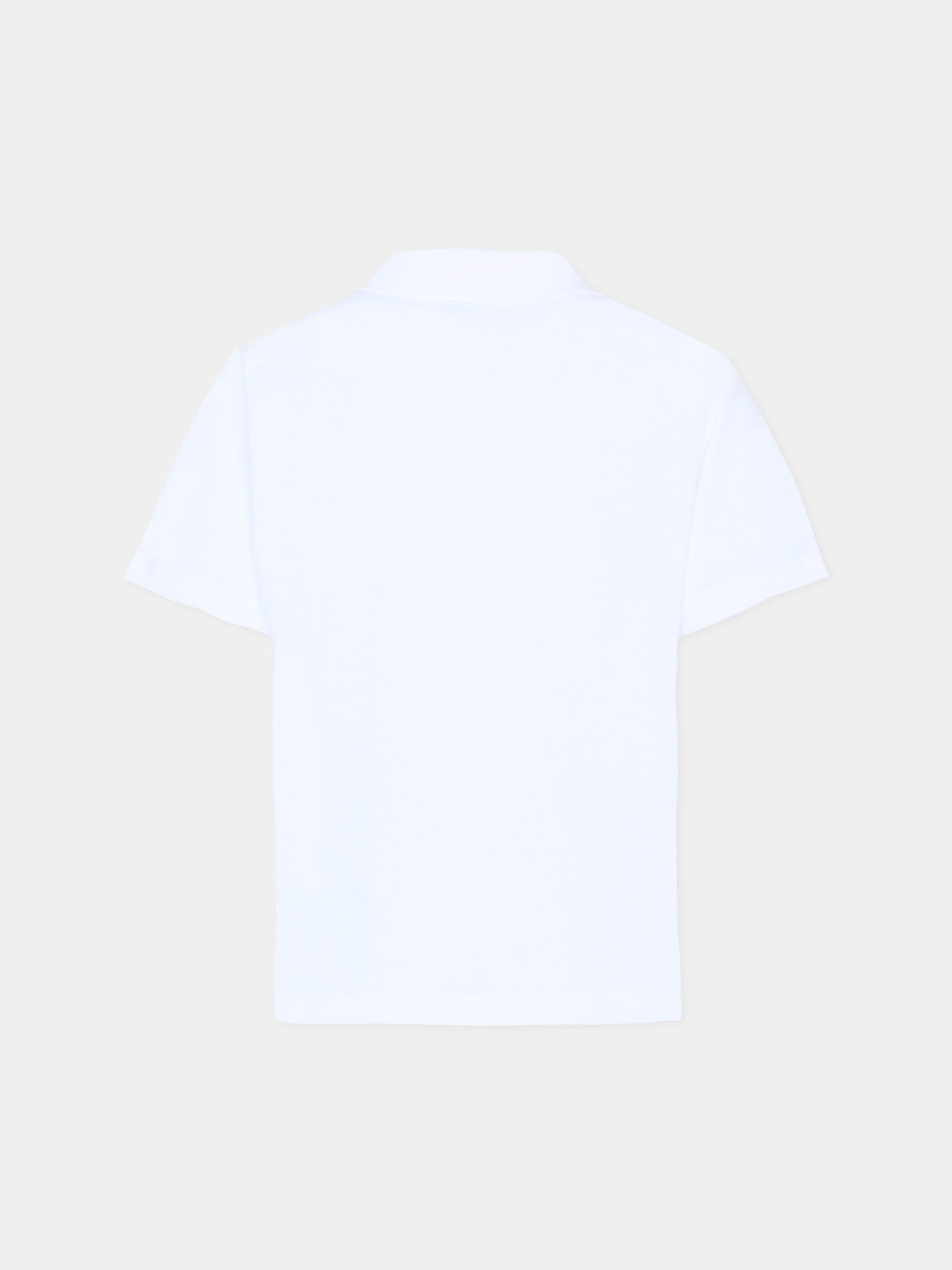 Polo bianca per bambini con logo,Marni Kids,M01770 M00RF 0M100