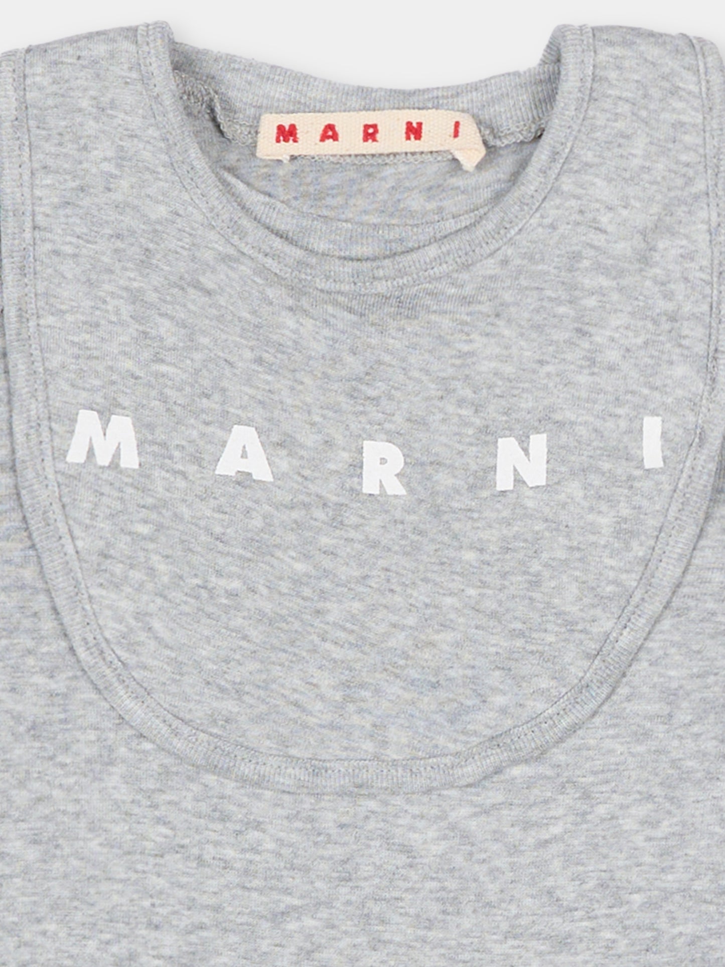 Set tutina grigia per neonati con logo,Marni Kids,M01783 M00UL 0M903