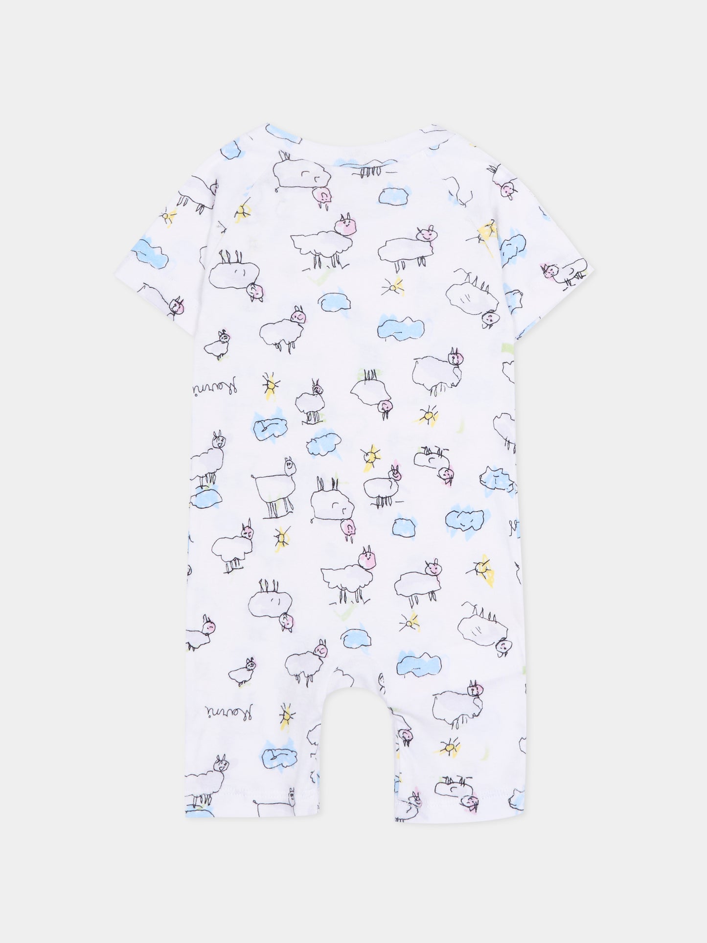 Set tutina bianca per neonati con disegni,Marni Kids,M01783 M00X9 0M100