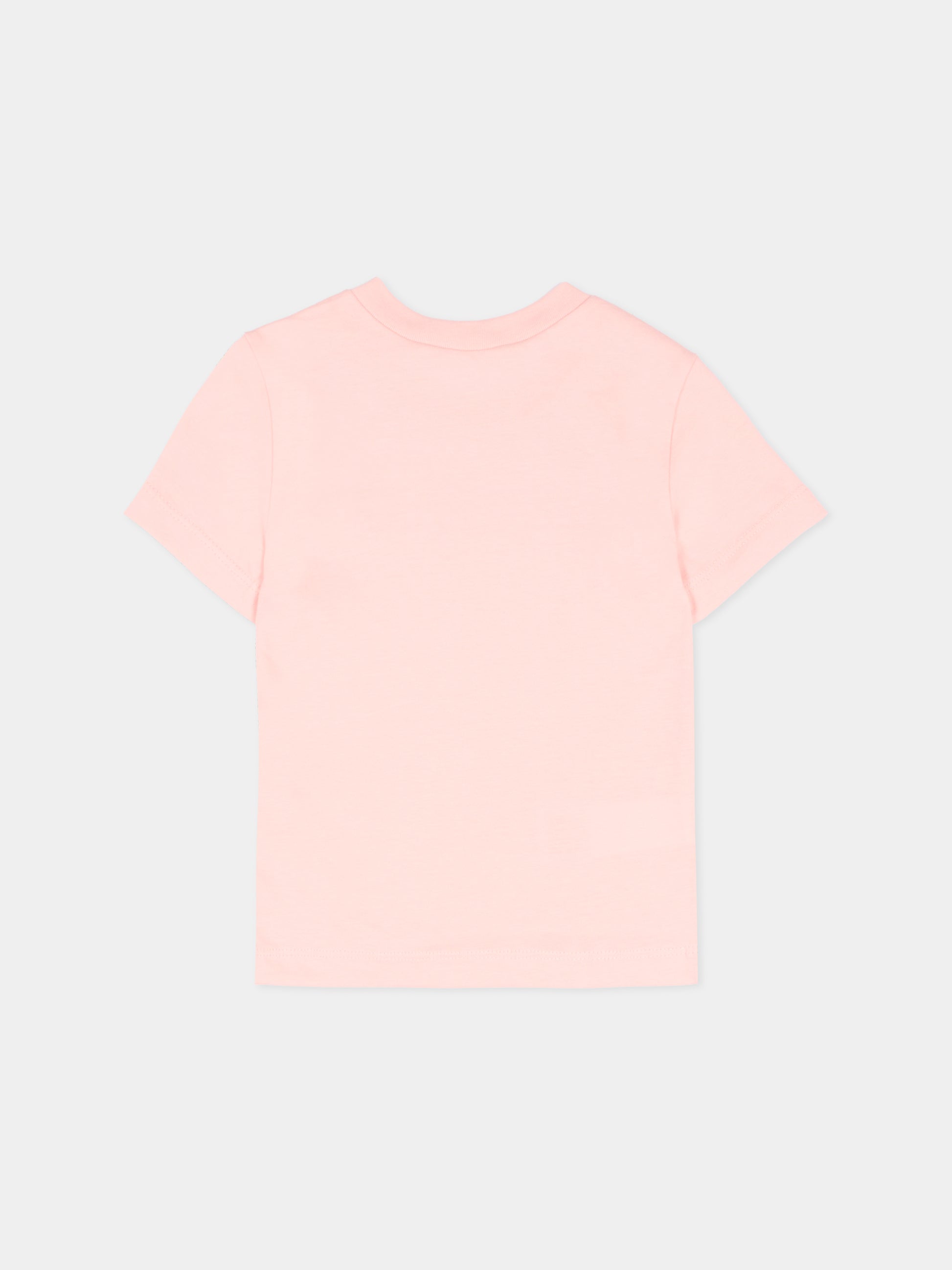 T-shirt rosa per neonata con logo,Marni Kids,M01785 M00RF 0M351