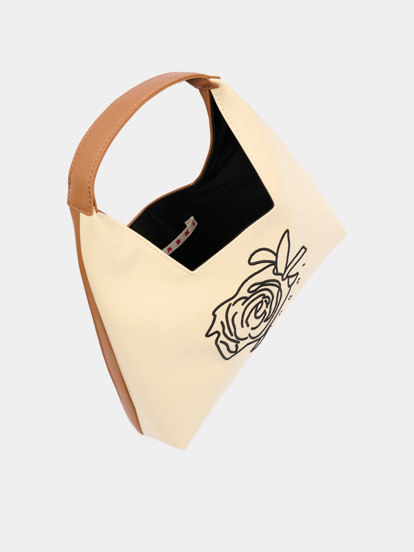 Borsa beige per bambina con logo,Marni Kids,M01837 M00TK 0M105