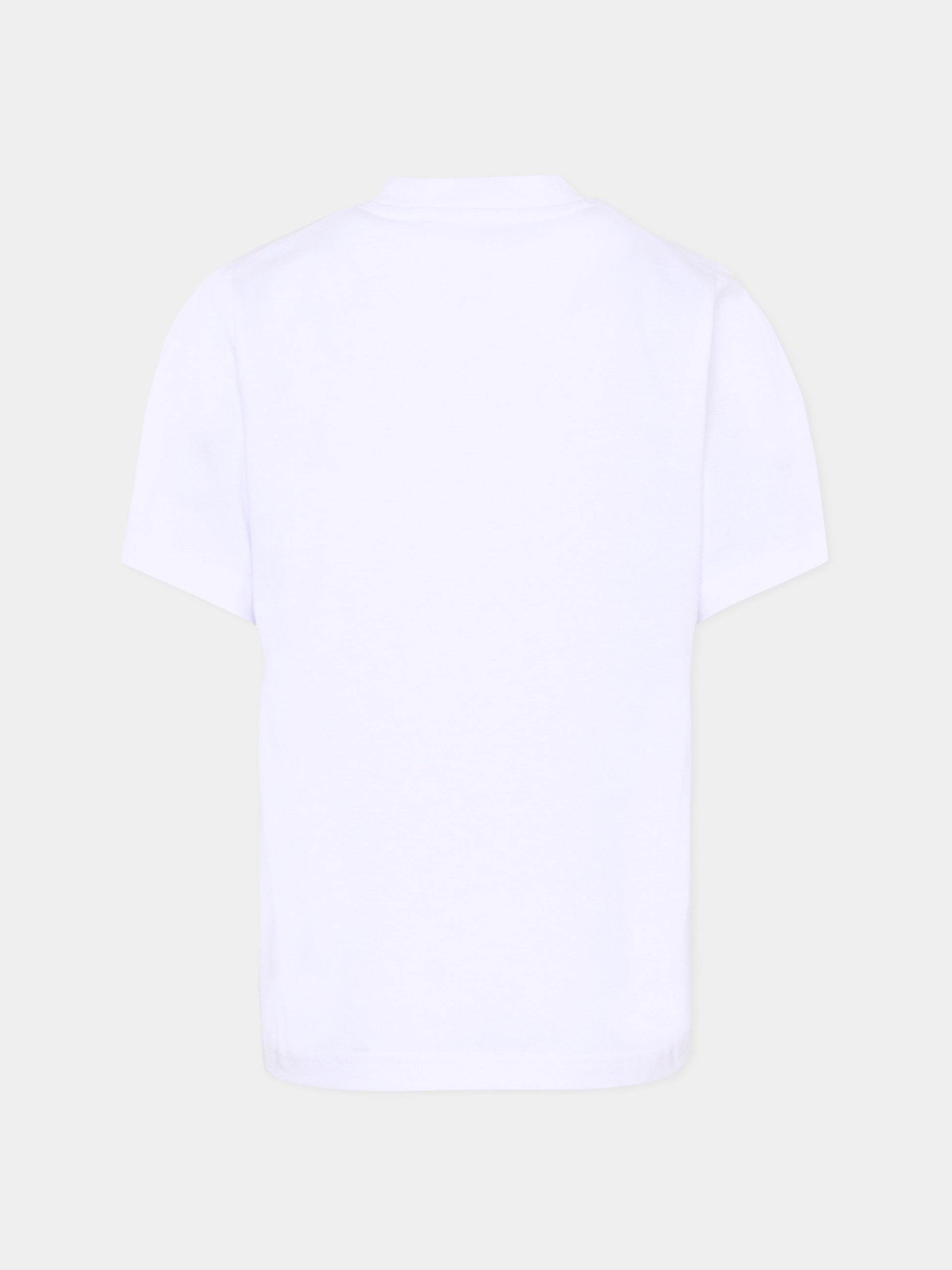 T-shirt bianca per bambino con logo,Dsquared2,DQ3162 D004G DQ100