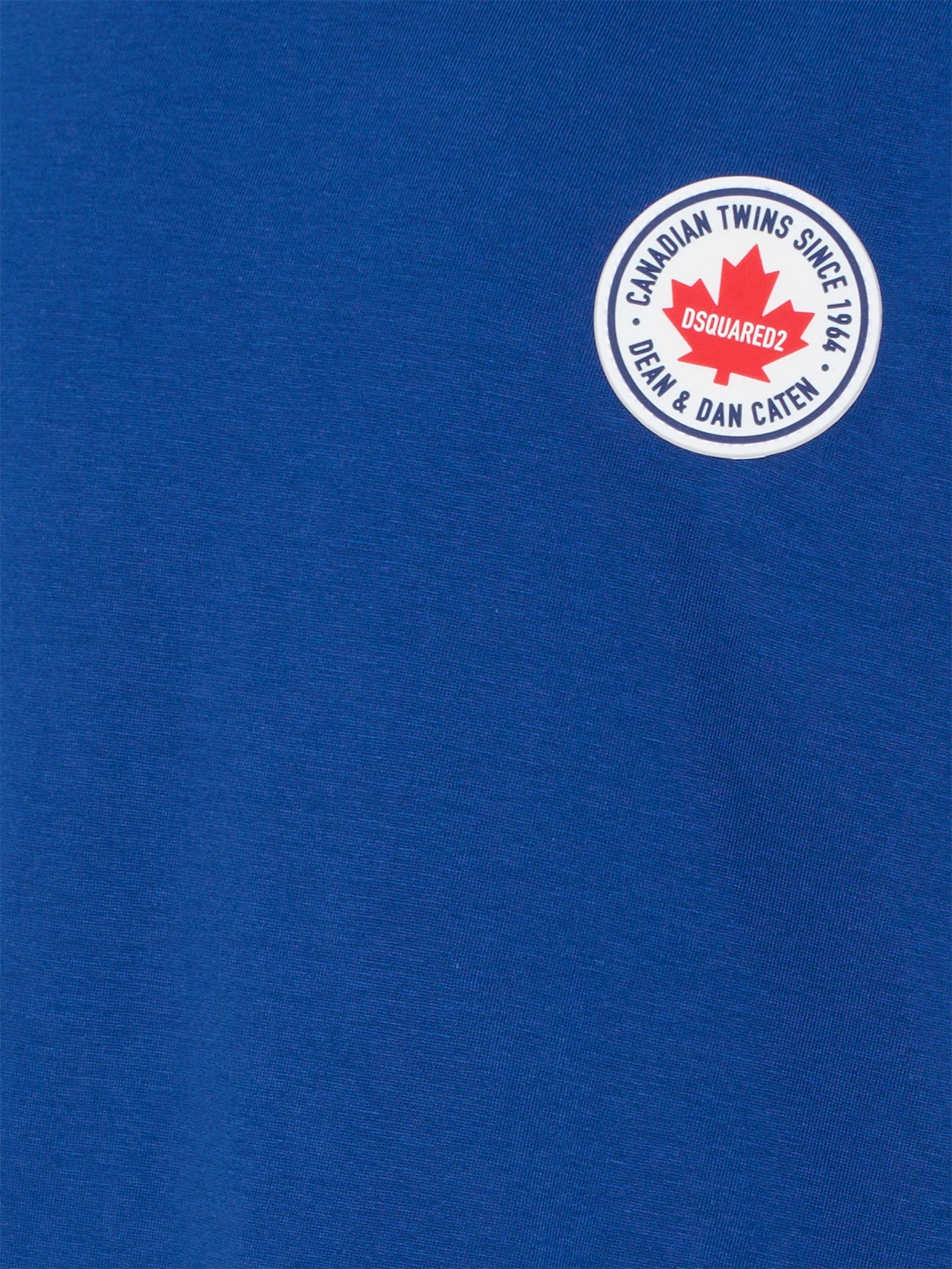 T-shirt blu per bambino con logo,Dsquared2,DQ3162 D004G DQ865