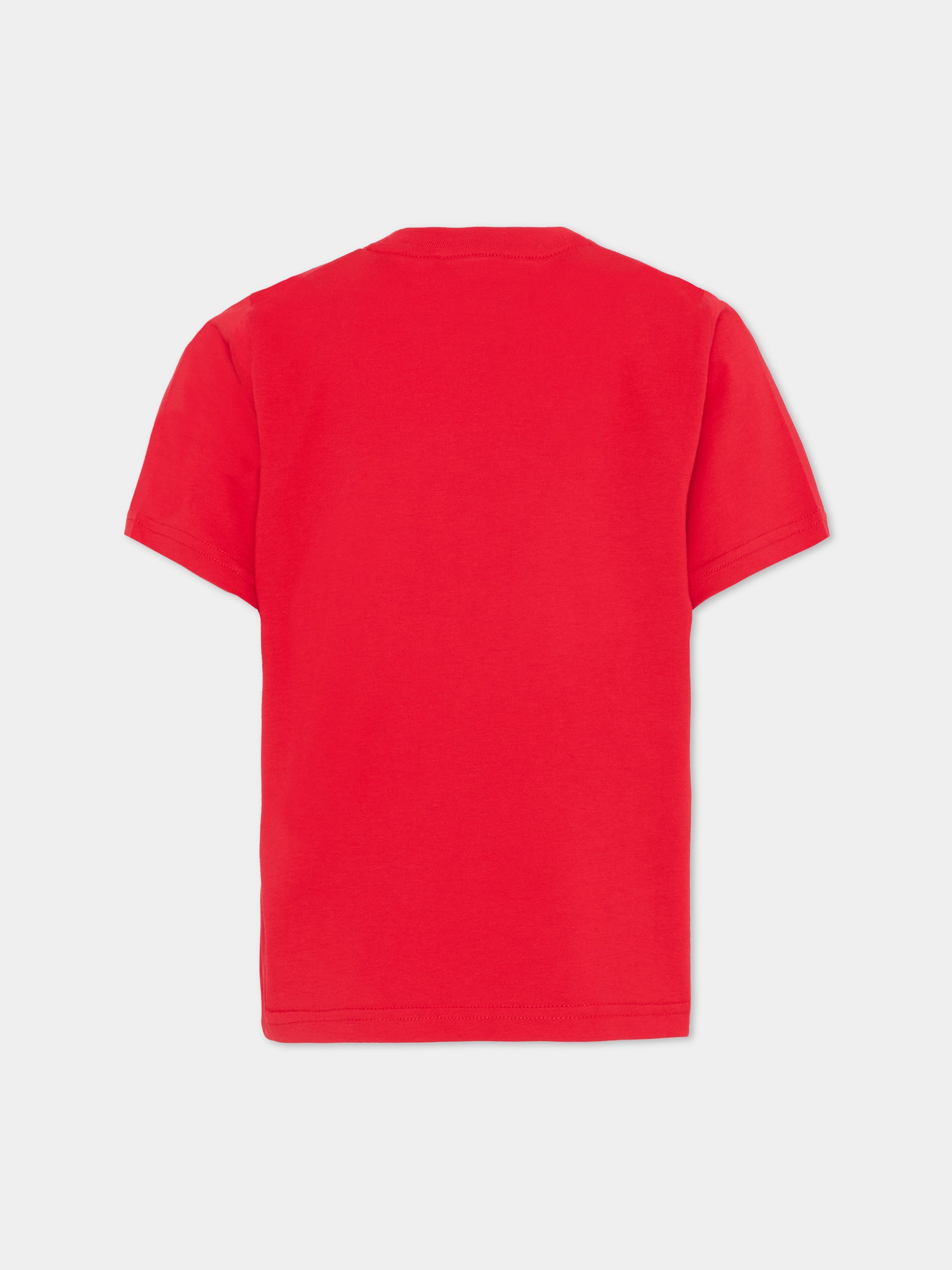 T-shirt rossa per bambino con logo,Dsquared2,DQ3164 D0015 DQ401